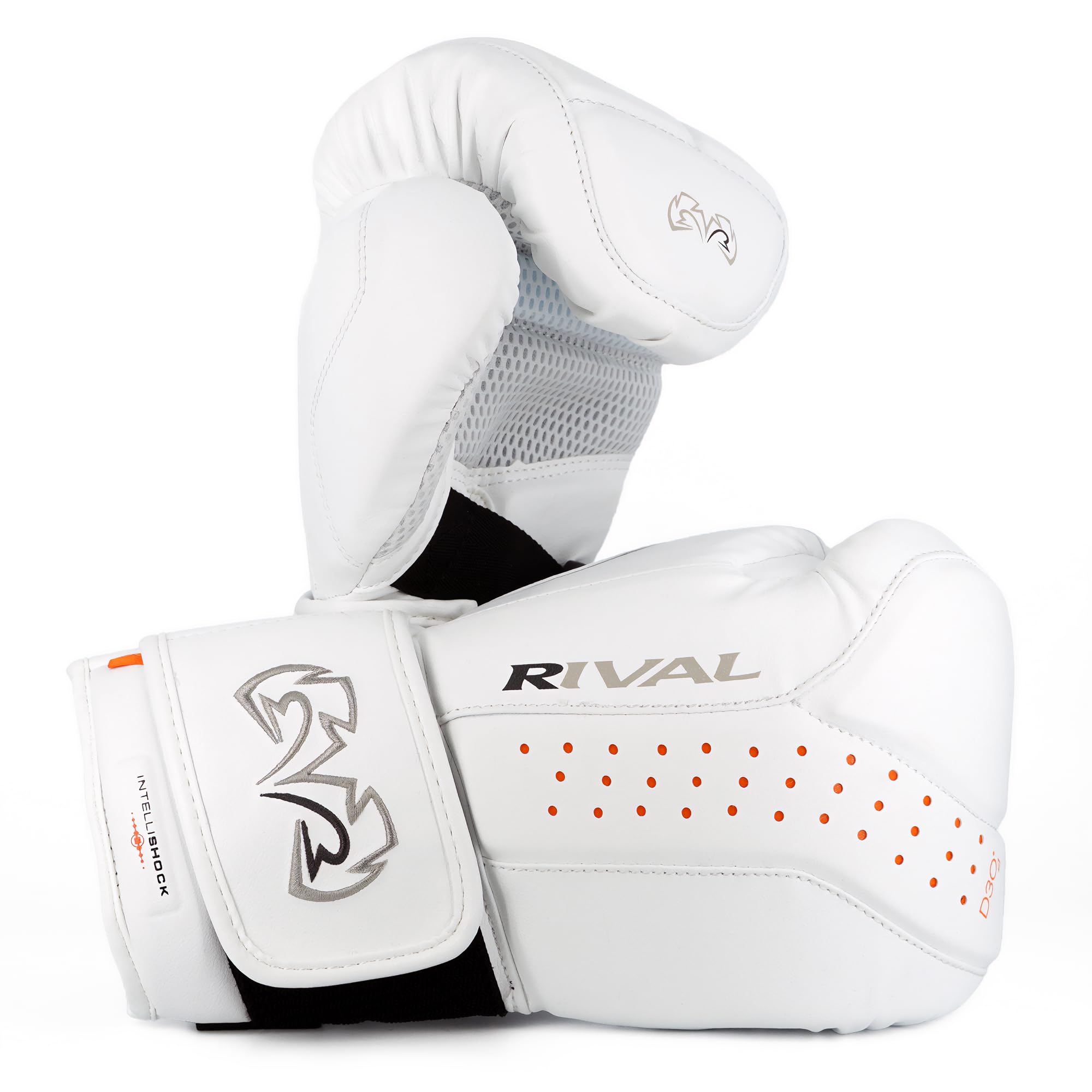 RIVAL RB10 Intelli-Shock Boxing Bag Gloves - Hook & Loop Closure, Ergonomic Fit, 1.25