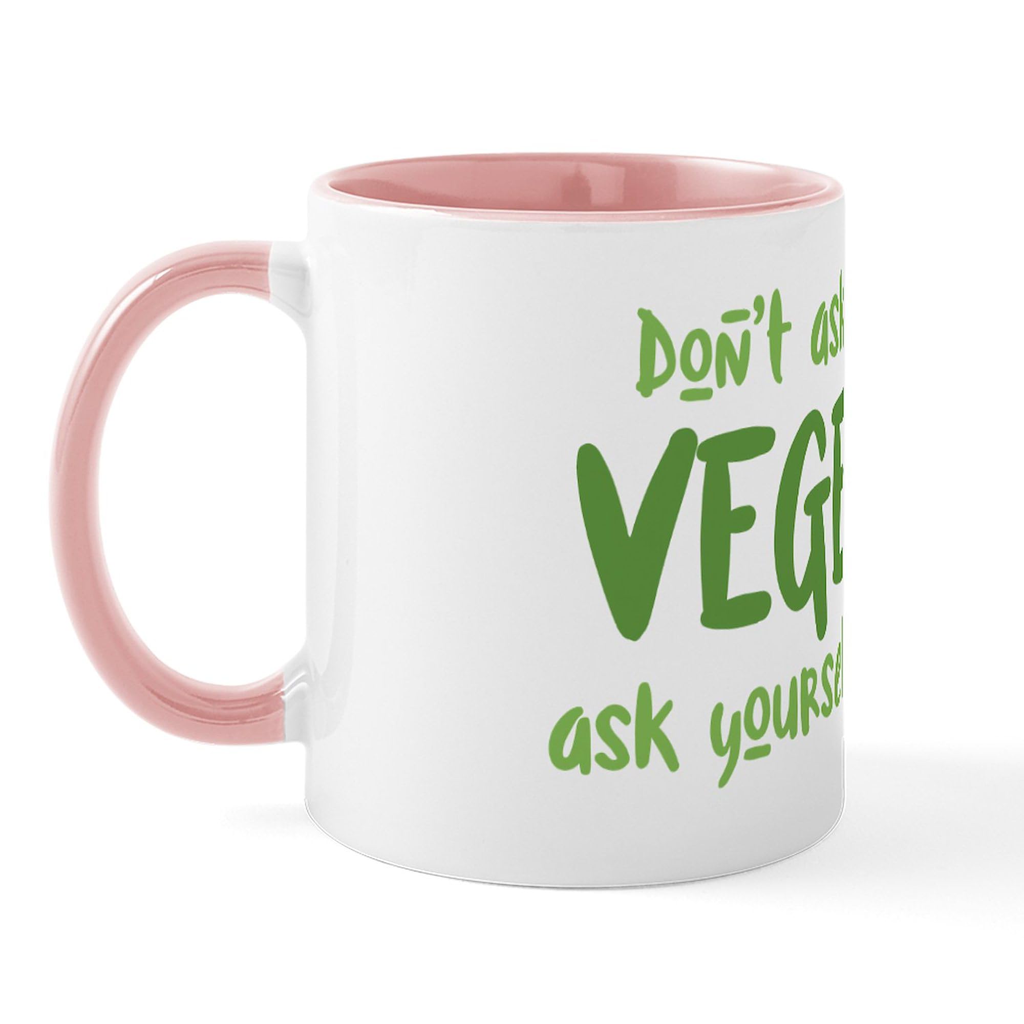 Why Not Vegetarian? 11 oz (325 ml) Ceramic Coffee Mug - Perfect for Tea, Hot Chocolate & Office Use