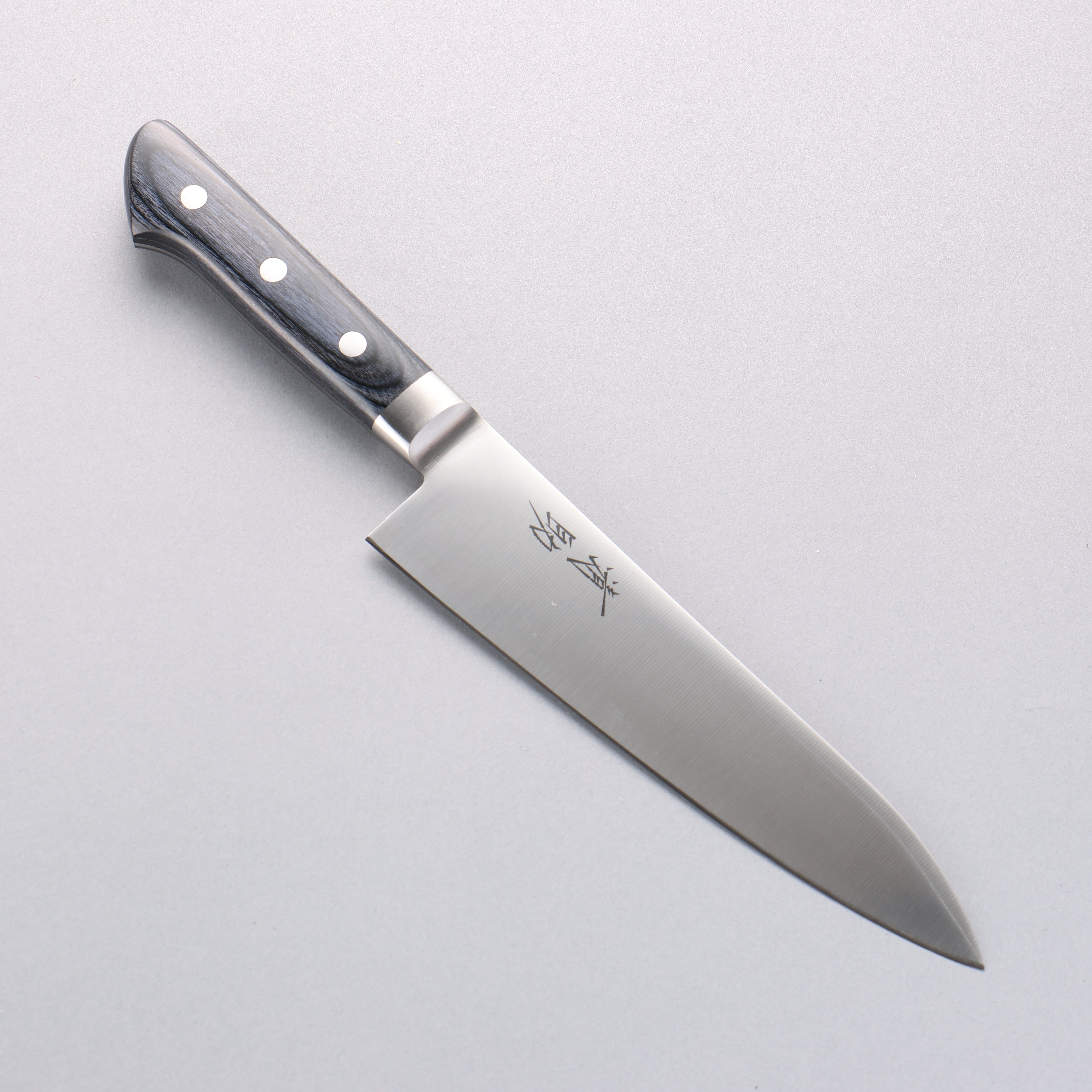 Premium Seisuke Seiten Molybdenum Gyuto Knife 180mm - Japanese Chef Knife with Navy Blue Pakkawood Handle - Perfect for Sushi, Meat Cutting & Professional Kitchen Use