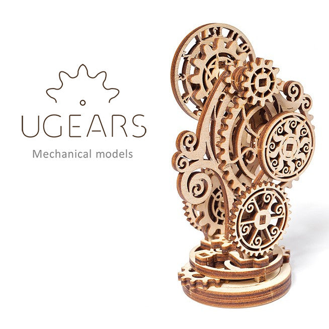 UGears Steampunk Clock - DIY Mechanical Wooden Model Kit for Adults & Teens - Unique Home Decor & Gift for Engineers & Collectors - Perfect for Office, Study Room, or Steampunk Themed Spaces