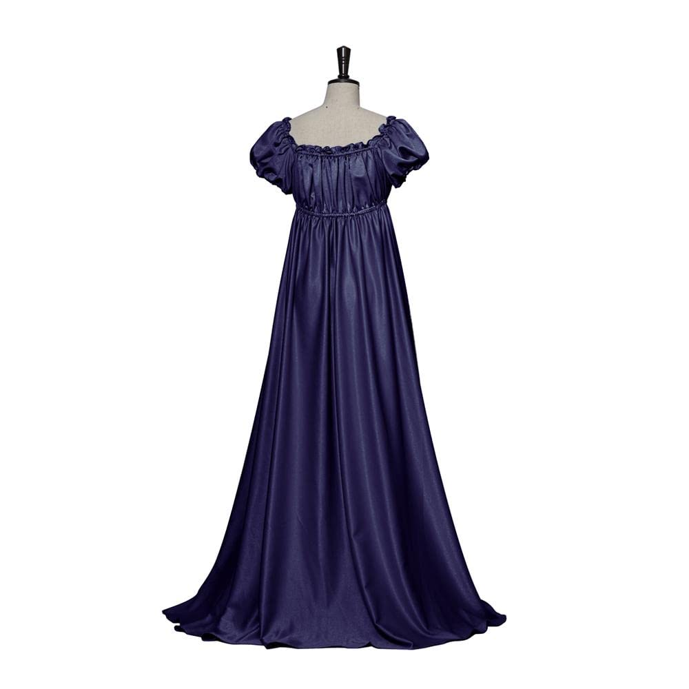 Elegant Daphne Women's Regency Dress - High Waist Jane Austen Inspired Ball Gown for Historical Reenactment, Tea Parties & Cosplay