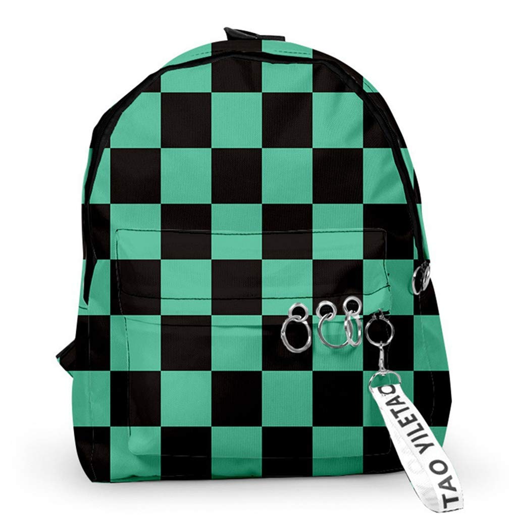Kamado Tanjirou Anime Backpack - Demon Slayer Nezuko & Giyuu Tomioka Shoulder Bag for School, Travel & Cosplay | Official Licensed Merchandise