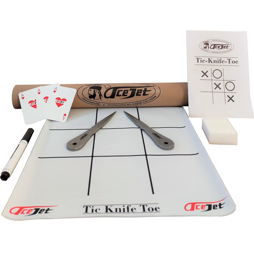 Premium Tic Knife Toe Throwing Knives Set - Outdoor Garden Game for Adults, Teens & Kids - Perfect for Backyard Parties, Camping & Family Fun Activities