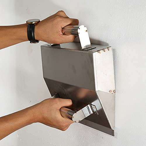 Premium Stainless Steel Plastering Trowel - Professional Concrete & Wall Finishing Tool for Smoothing, Scraping & Dust Control - Ideal for Bricklayers, DIY Home Renovation & Construction Projects