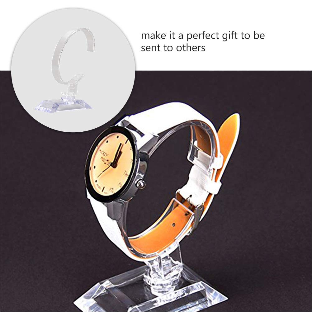 BESPORTBLE 6-Pack Plastic Watch Display Stand - Durable Watch Storage Container & Jewelry Organizer for Watches, Bracelets, Rings - Perfect for Retail Stores, Watch Repair Shops, and Home Display