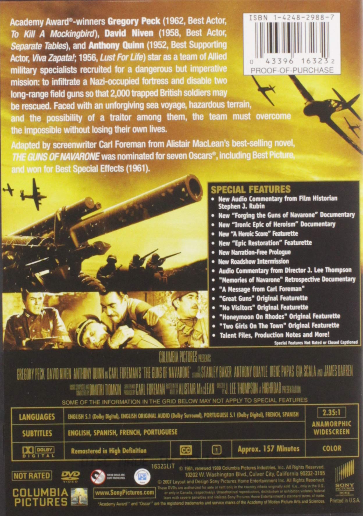 The Guns of Navarone (Collector's Edition) - Classic WWII Adventure Film on Blu-ray - Perfect for Movie Nights & History Buffs