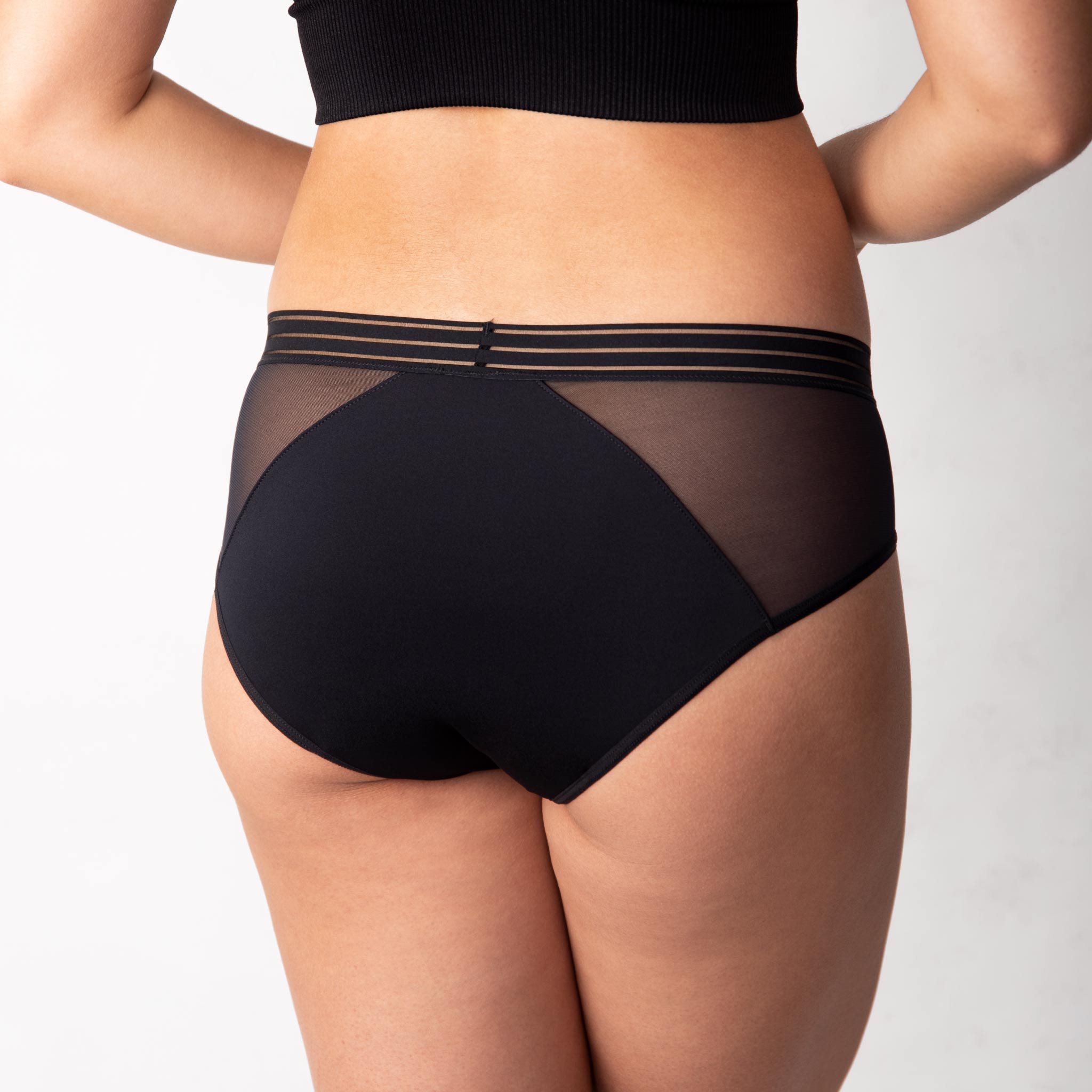 Saalt Wear Leakproof Mesh Hipster Underwear - Super Soft & Breathable Period Panties for Women | Light Incontinence & Menstrual Protection | Perfect for Yoga, Workouts & Everyday Comfort