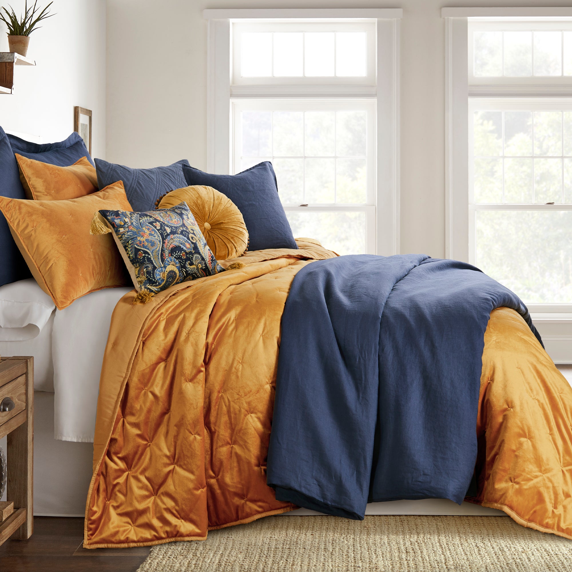 Premium Washed Linen Duvet Cover Set - Breathable & Soft 100% Natural Flax Fabric - Queen Size Bedding for Summer & All Seasons - Perfect for Cozy Bedrooms, Guest Rooms & Vacation Homes