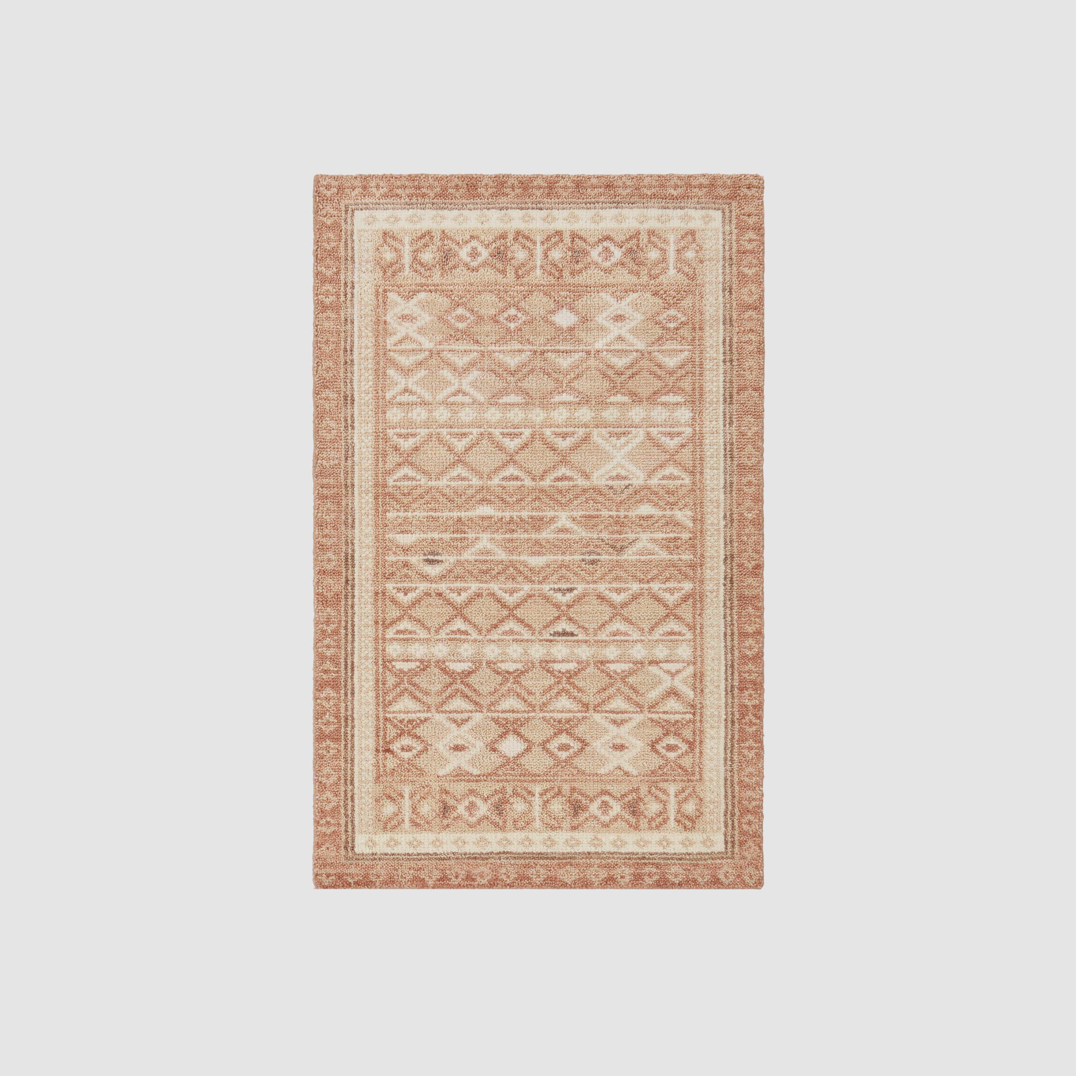Ekaja Hand Knotted Accent Rug - Premium Bohemian Style Area Rug for Living Room, Bedroom & Home Decor - Soft & Durable for High Traffic Areas
