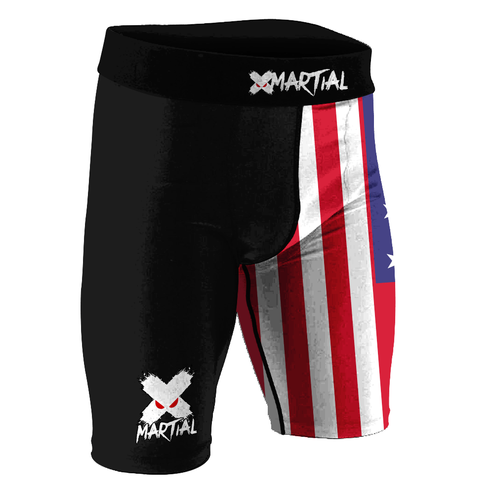 American Warrior Spats Shorts - High-Performance Compression Shorts for Men & Women - Ideal for Workouts, Running & Gym Training