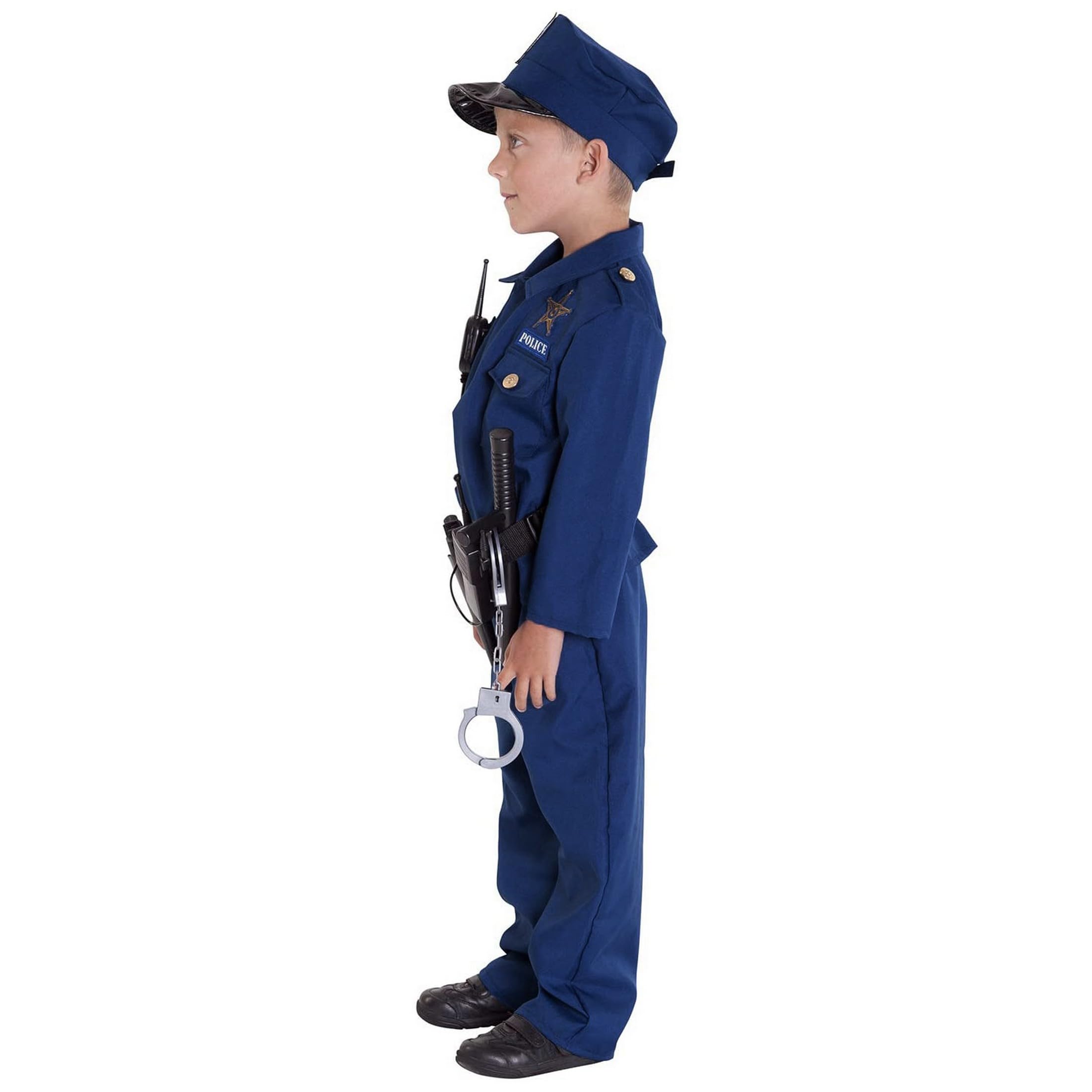 Kids Police Officer Costume - Boys Cop Uniform Dress Up Set for Halloween, Role Play & Pretend Play | Morph Police Costume for Children