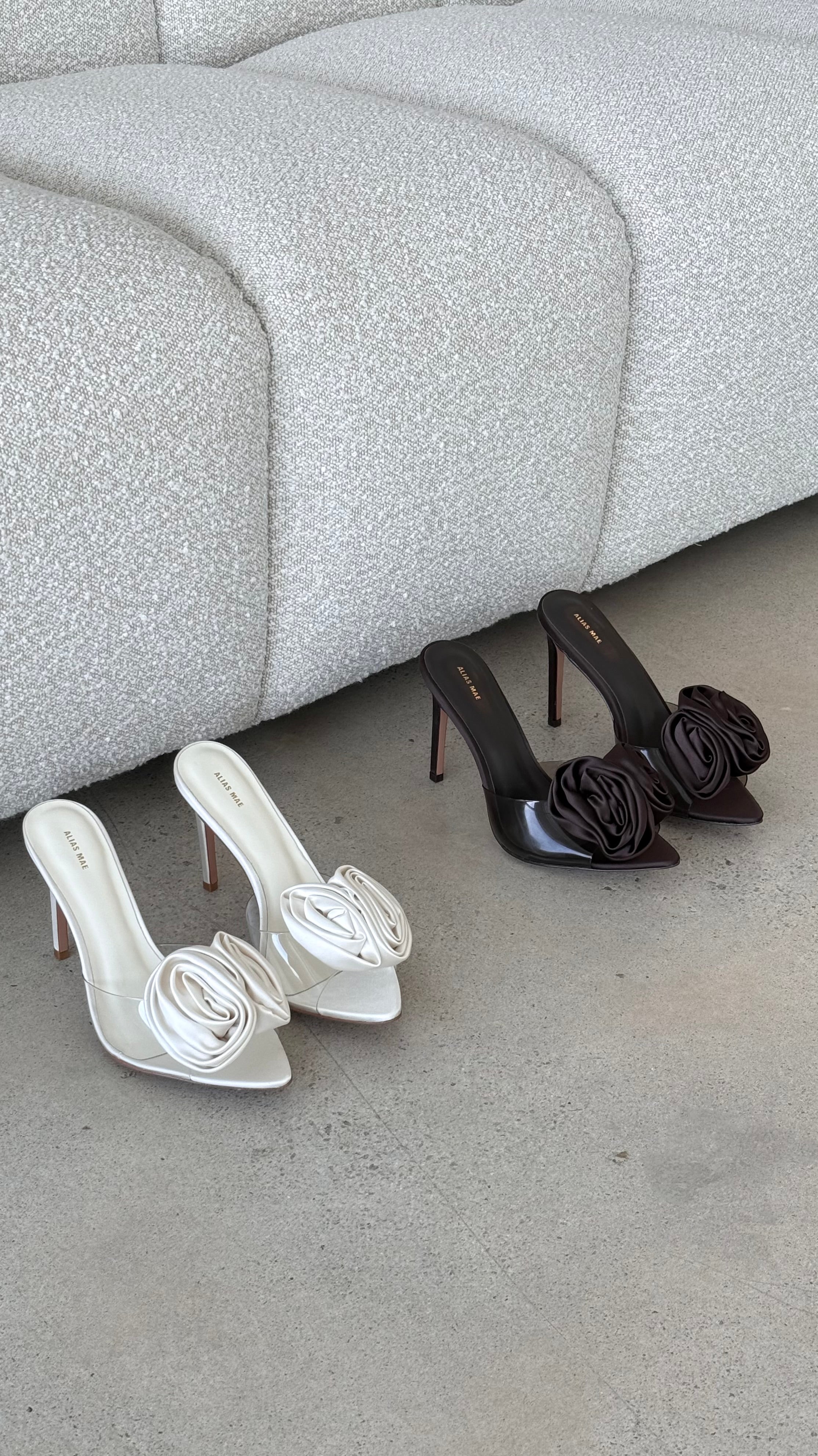 Casey Heel Chocolate Satin High Heels - Elegant Women's Dress Shoes for Parties, Weddings & Special Occasions