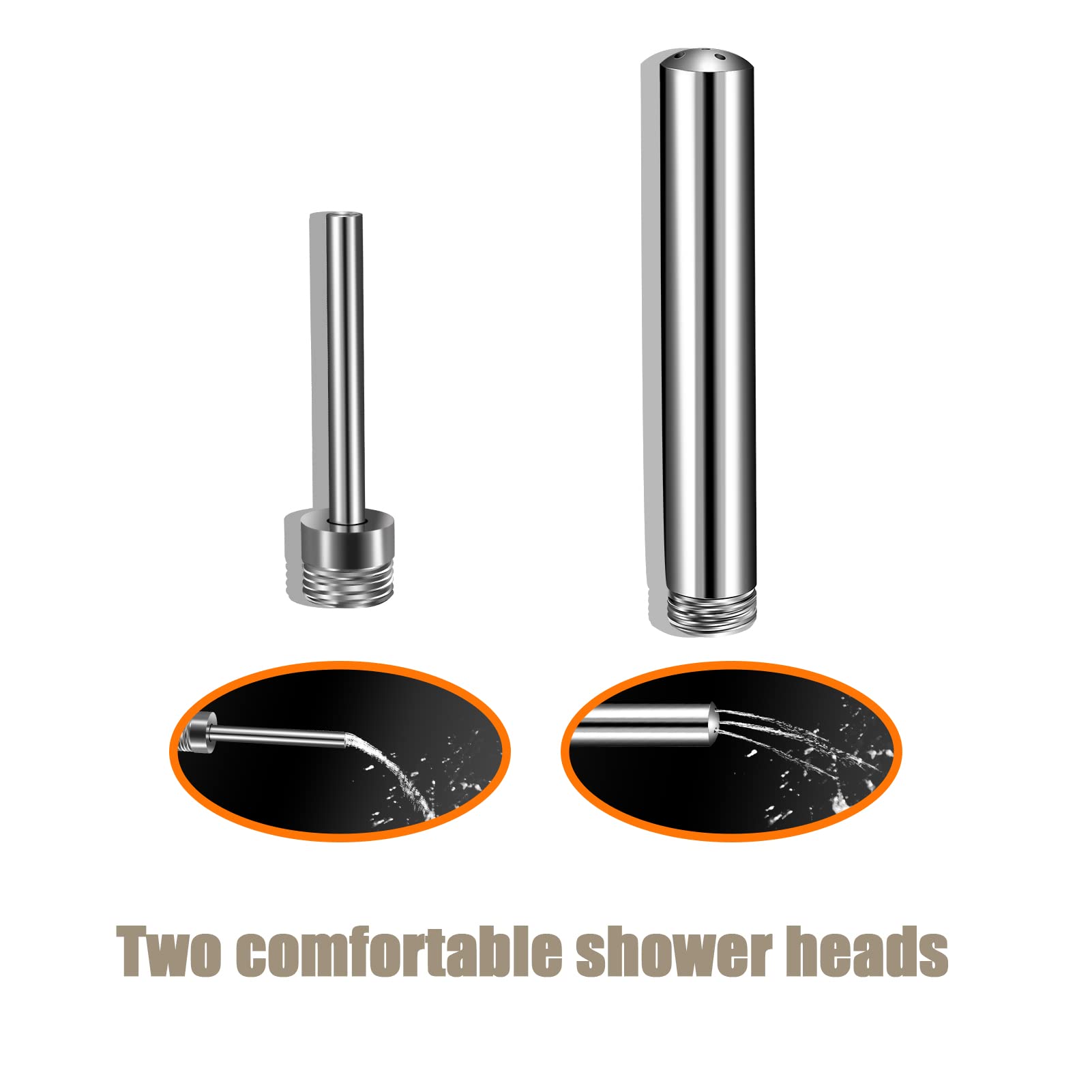 STARHAND 4-Piece Shower Enema System Kit - 6-Foot Hose with 2 Nozzles & Flow Control for Men & Women - Perfect for Colon Cleansing, Detox, and Personal Hygiene at Home