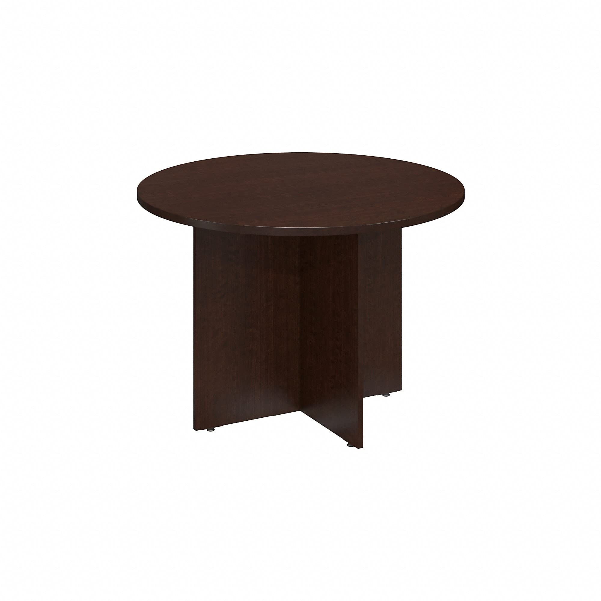 Bush Business Furniture 60 Inch Round Conference Table - Mocha Cherry Finish, Perfect for Office Meetings and Collaborative Workspaces