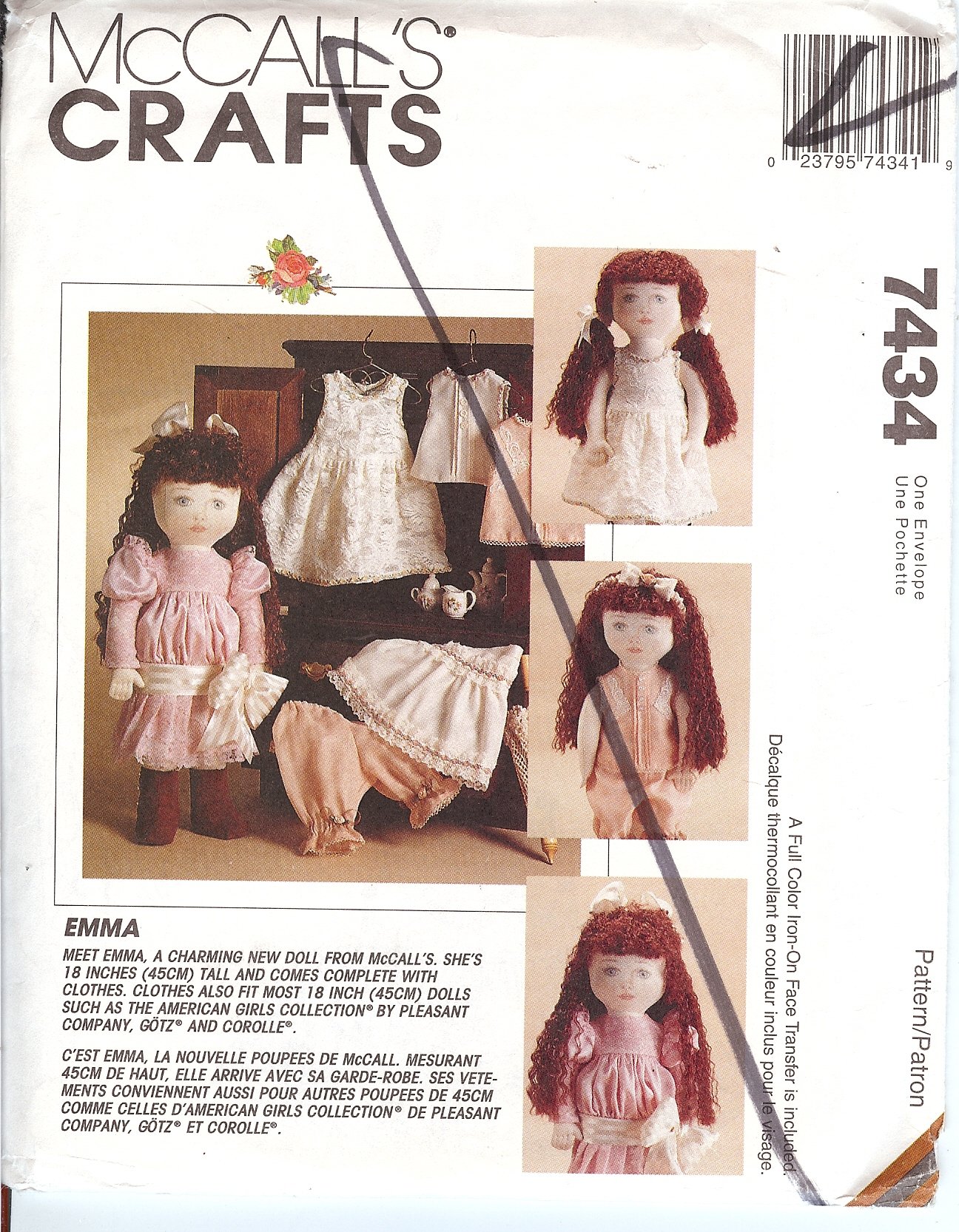 McCalls 7434 Emma Doll & Outfit - DIY Sewing for Kids