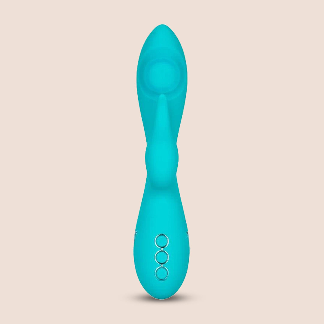 California Dreaming® Santa Monica Starlet Silicone G-Spot Vibrator - Dual Stimulation with Thumping & Vibration for Intense Pleasure | Perfect for Couples Play & Solo Exploration