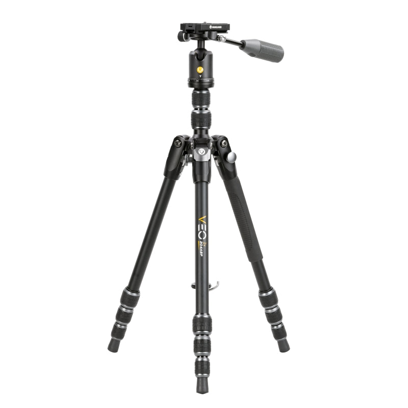 VEO 3T 204ABP Lightweight Aluminum Travel Tripod - Compact & Portable Camera Stand for DSLR, Mirrorless, Smartphone - Perfect for Hiking, Vlogging & Outdoor Photography