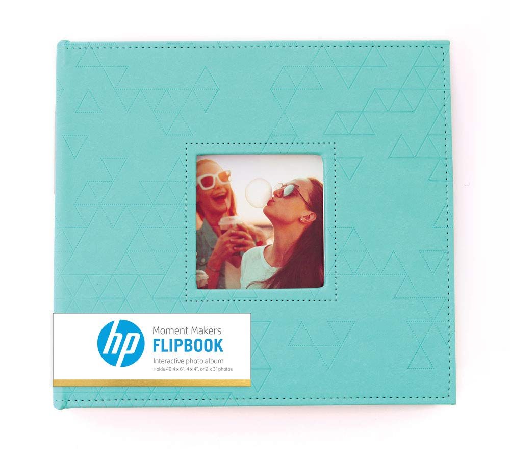 HP Scrapbook Flipbook Memory Album | Teal Blue DIY Photo Book for Travel, Wedding & Baby Memories - Perfect for Scrapbooking, Gift Giving & Creative Projects
