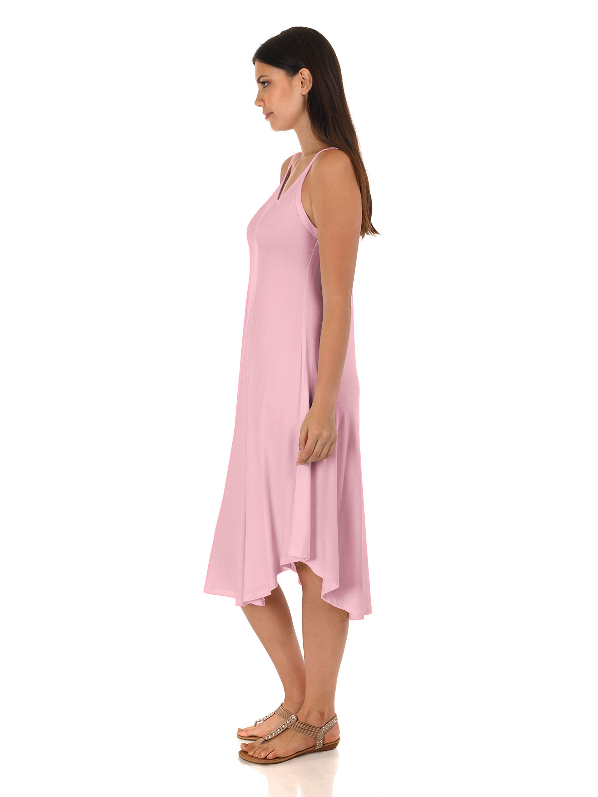 DFF Shop Women's Casual Sleeveless Round Hem Midi Dresses - Flowy Summer Dress for Plus Size & Regular (S-5X) | Perfect for Beach, Vacation & Everyday Wear