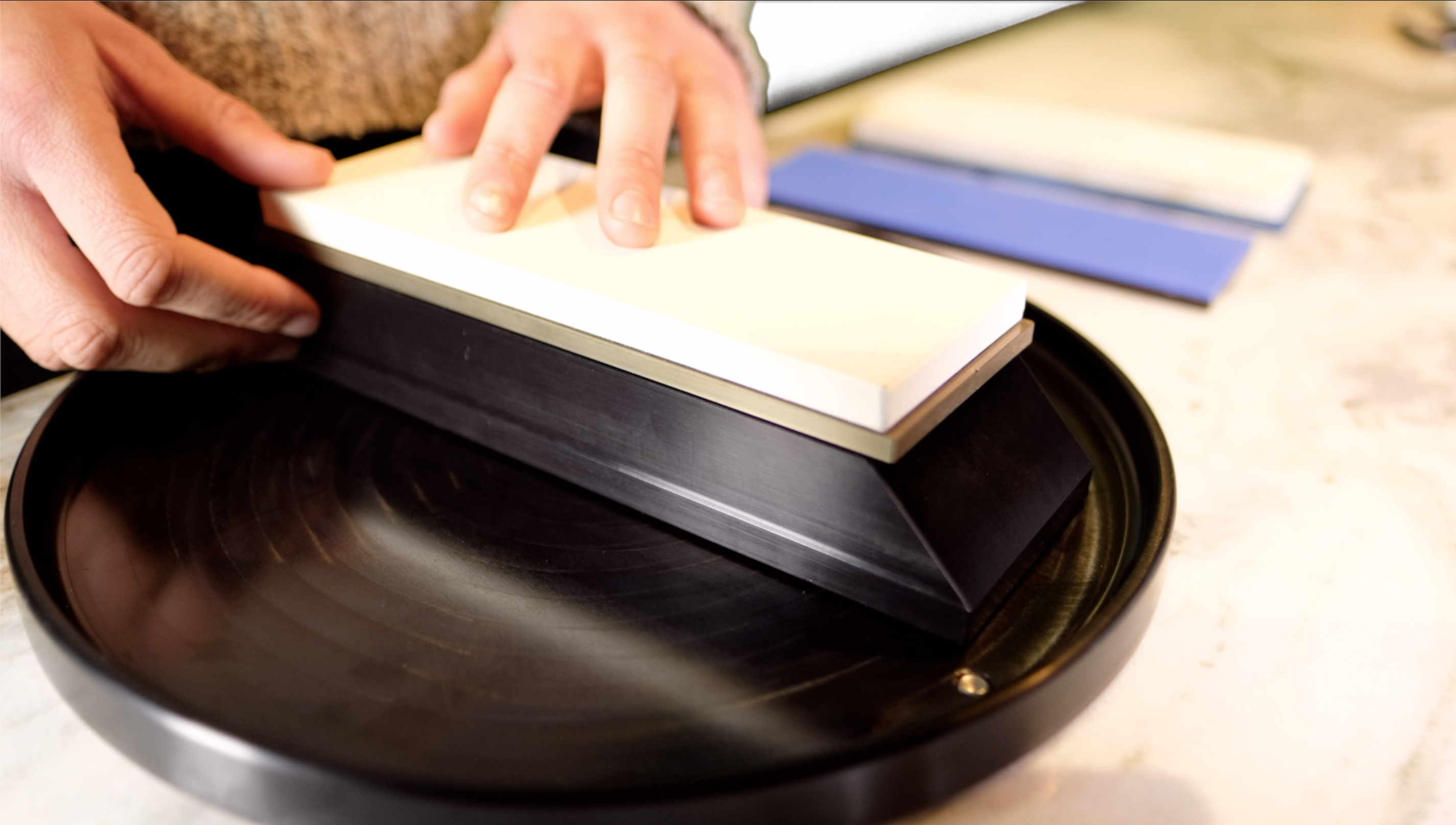 Premium Nano Hone Sharpening Stone - Ultra Fine Grit Knife Sharpener for Kitchen, Hunting & Outdoor Use - Perfect for Chefs, Butchers & Survivalists