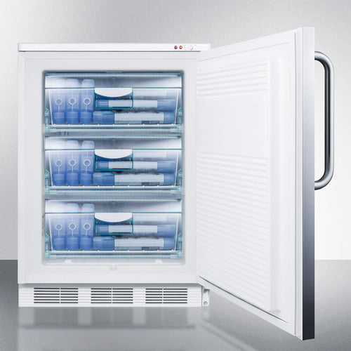 Accucold 24-Inch Wide All Freezer VT65ML7SSTB - Energy Efficient Upright Freezer for Home, Garage, or Basement Storage | Perfect for Frozen Foods, Ice Cream, and Bulk Meal Prep