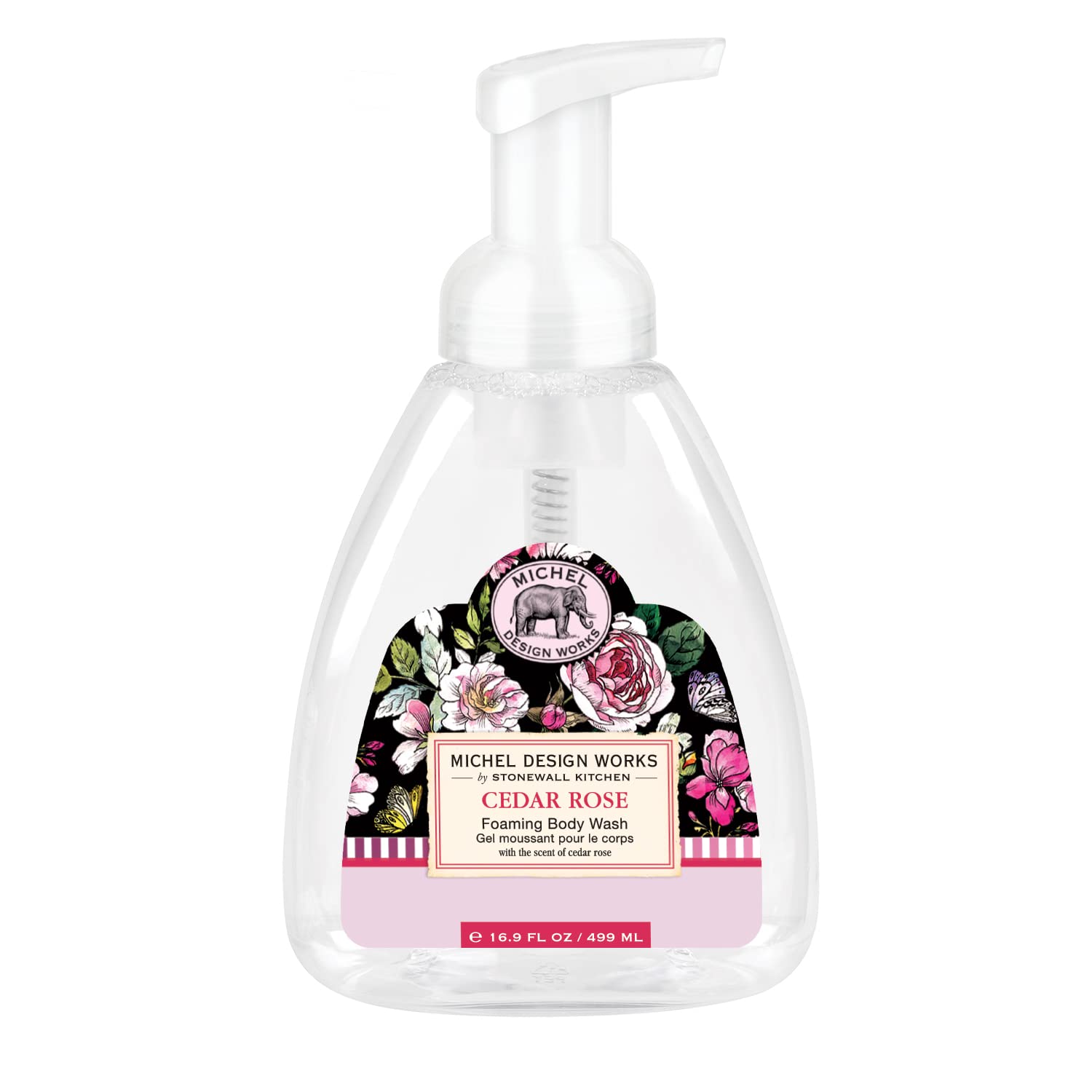Michel Design Works Foaming Body Wash - Cedar Rose Scent | Moisturizing & Luxurious Bath & Shower Gel for Women & Men | Perfect for Daily Use, Spa Days & Gift Giving