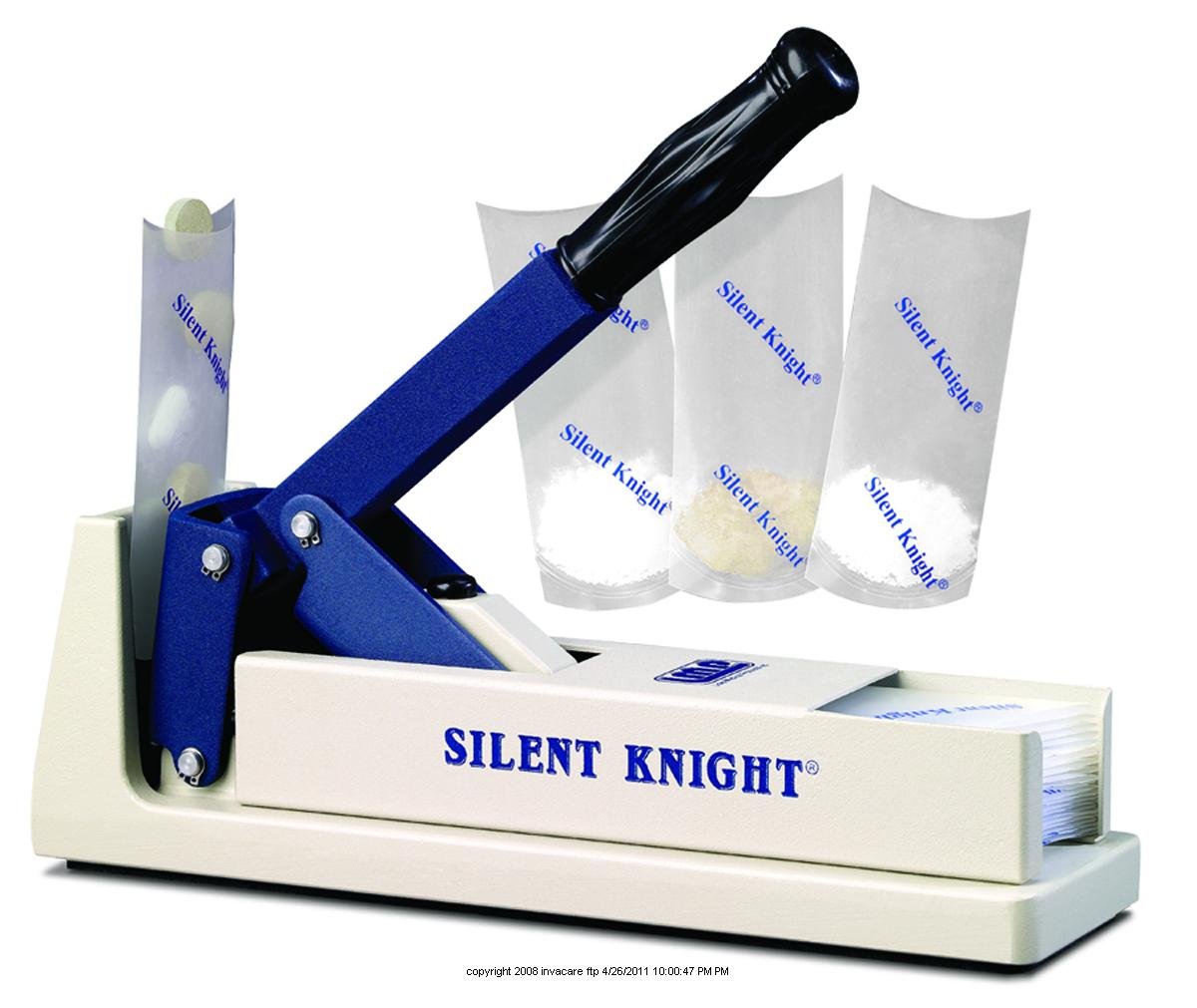 Silent Knight Pill Crusher - Silent Tablet Grinder for Easy Medication Crushing - Perfect for Nursing Homes, Hospitals & Home Care (1 Each)
