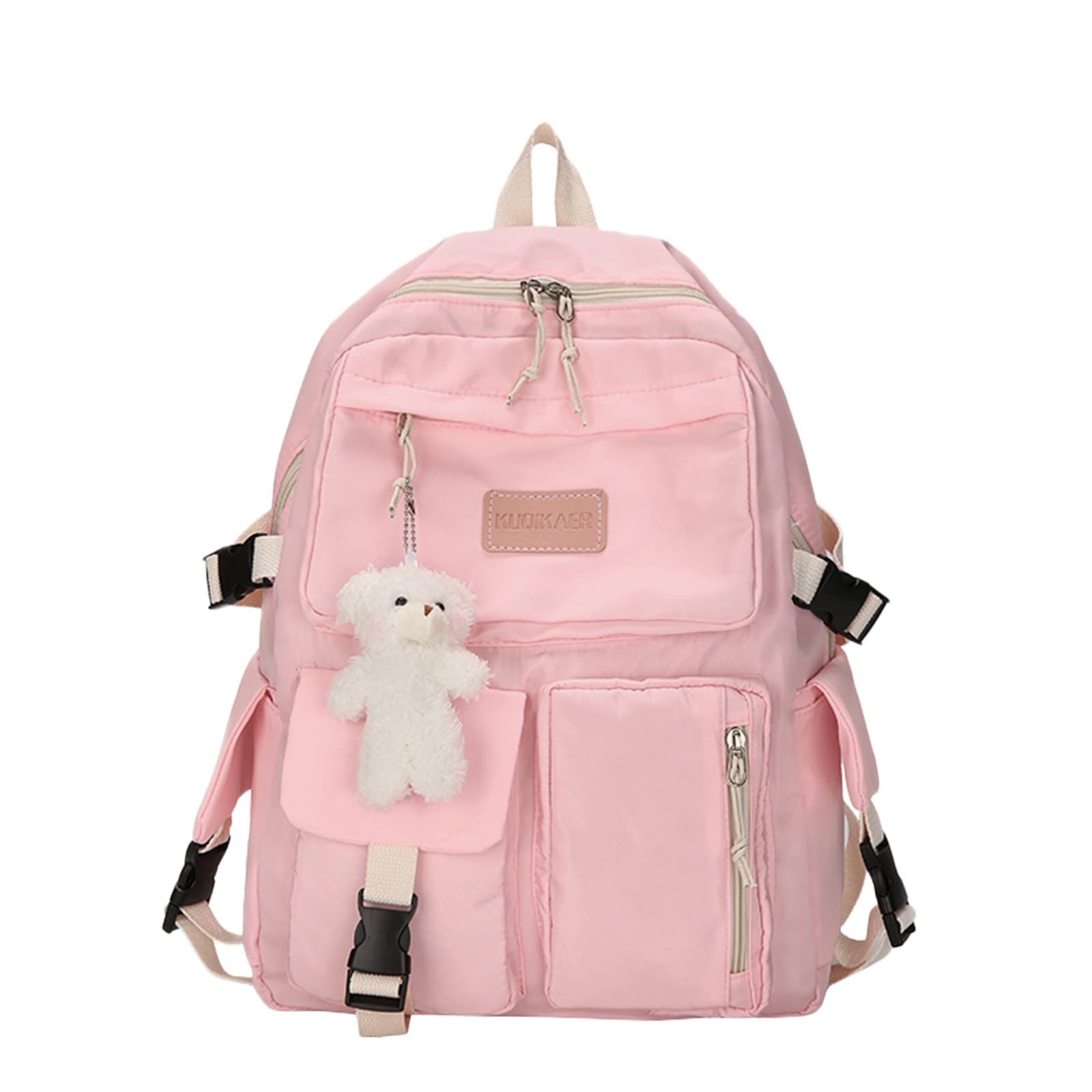 Stylish Large Capacity Lightweight School Backpack for College Girls - Durable Casual Bookbag with Kawaii Design, Perfect for Campus, Travel & Everyday Use