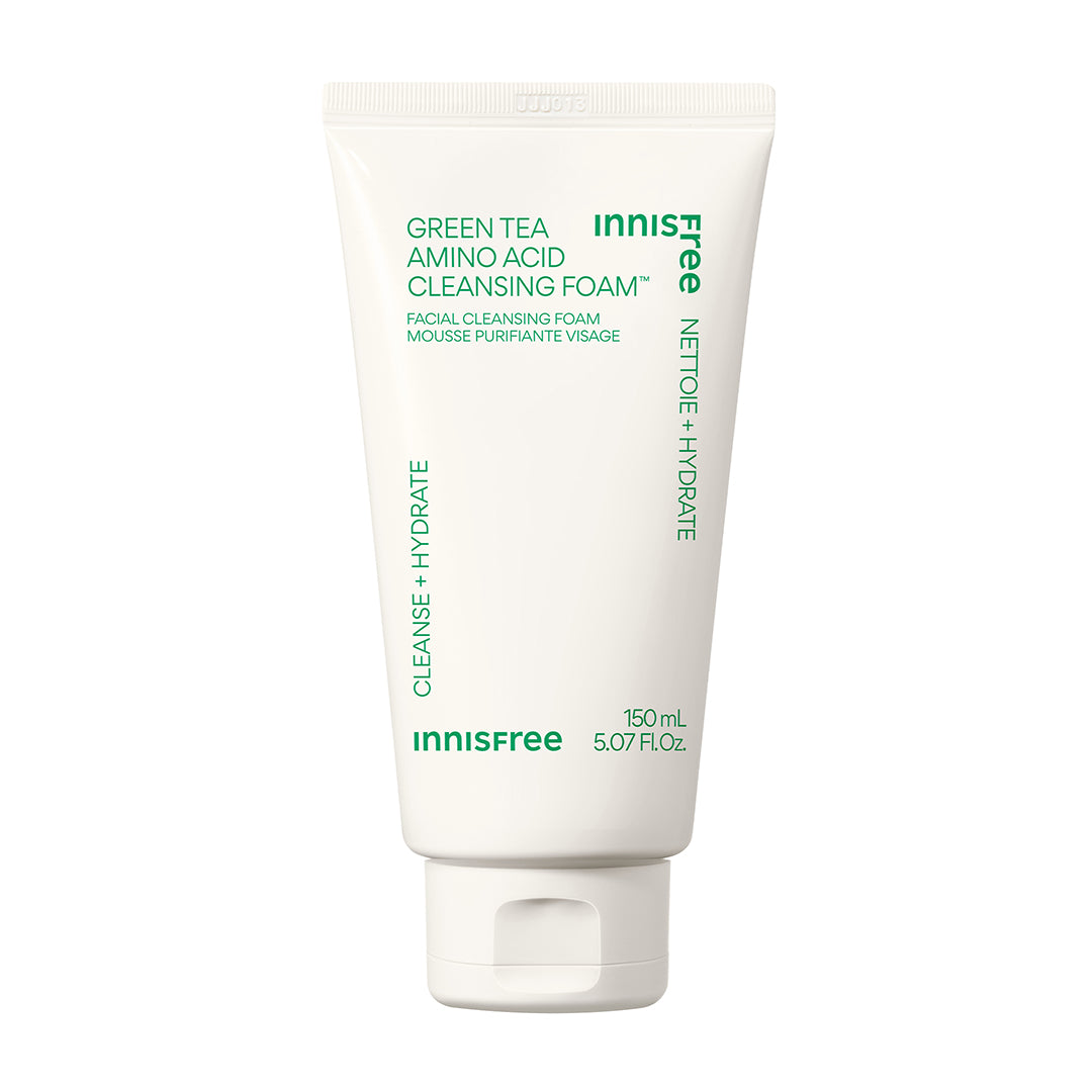 Best FREE Green Tea Amino Acid Cleansing Foam for Acne-Prone Skin - Gentle Face Wash for Daily Skincare Routine