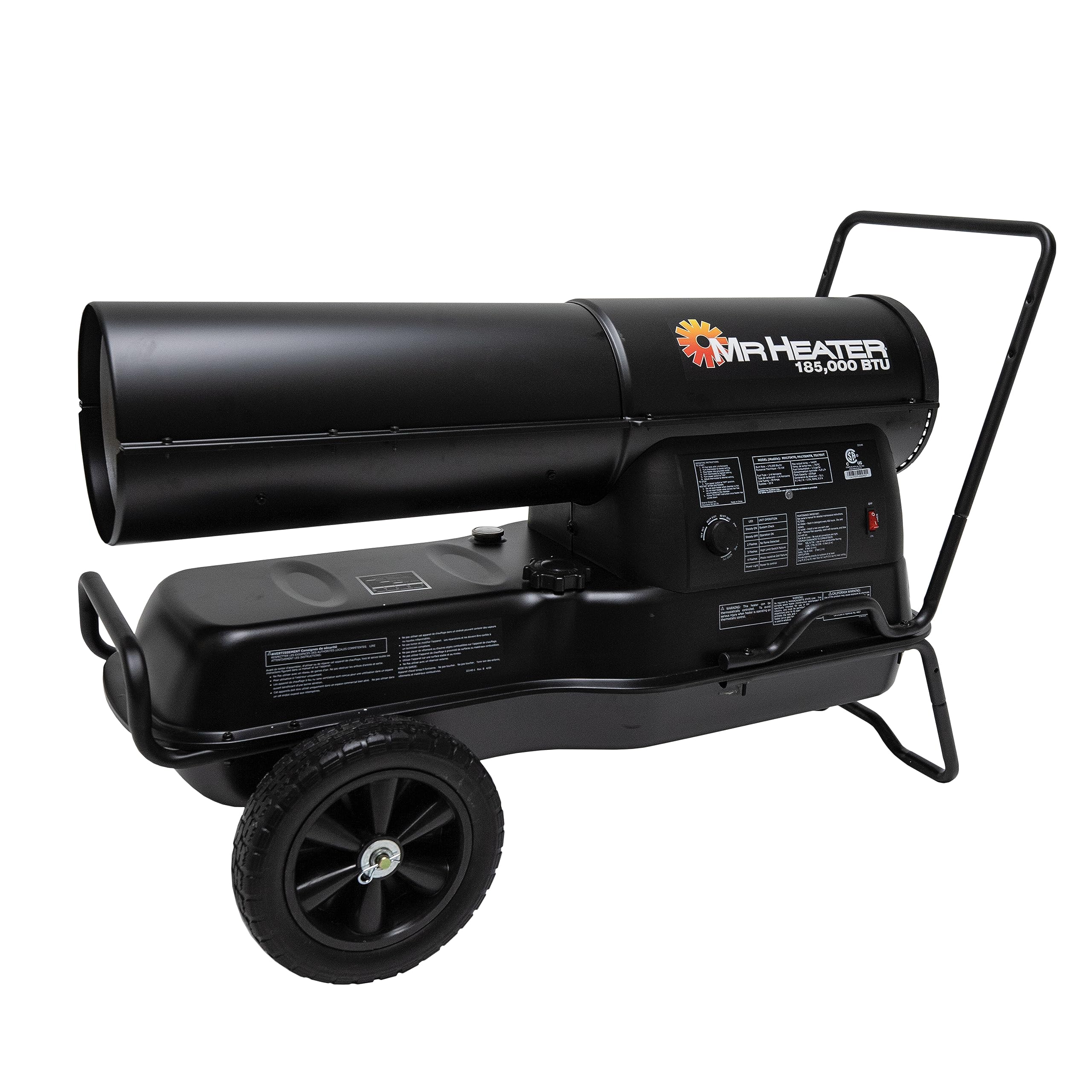 Mr. Heater 185,000 BTU Forced Air Kerosene Heater - Portable Garage & Workshop Heater for Construction Sites, Barns, and Outdoor Events