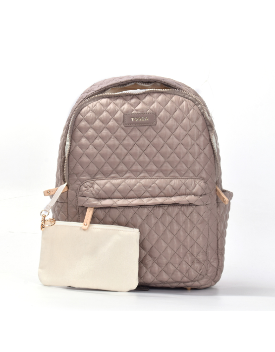 Tosca MET981 Metro Fashion Quilted 15 Inch Laptop Backpack with Magnetic Closure - Stylish & Durable Work Bag for Business, Travel & College Use