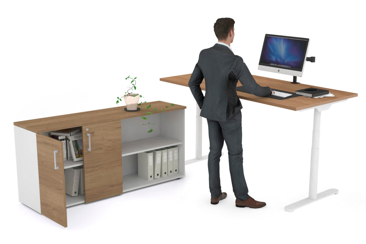 Flexi Premium Height Adjustable Standing Desk - 1600L x 700W Electric Ergonomic Workstation for Home Office & Executive Settings - Perfect for Remote Work & Productivity Boost