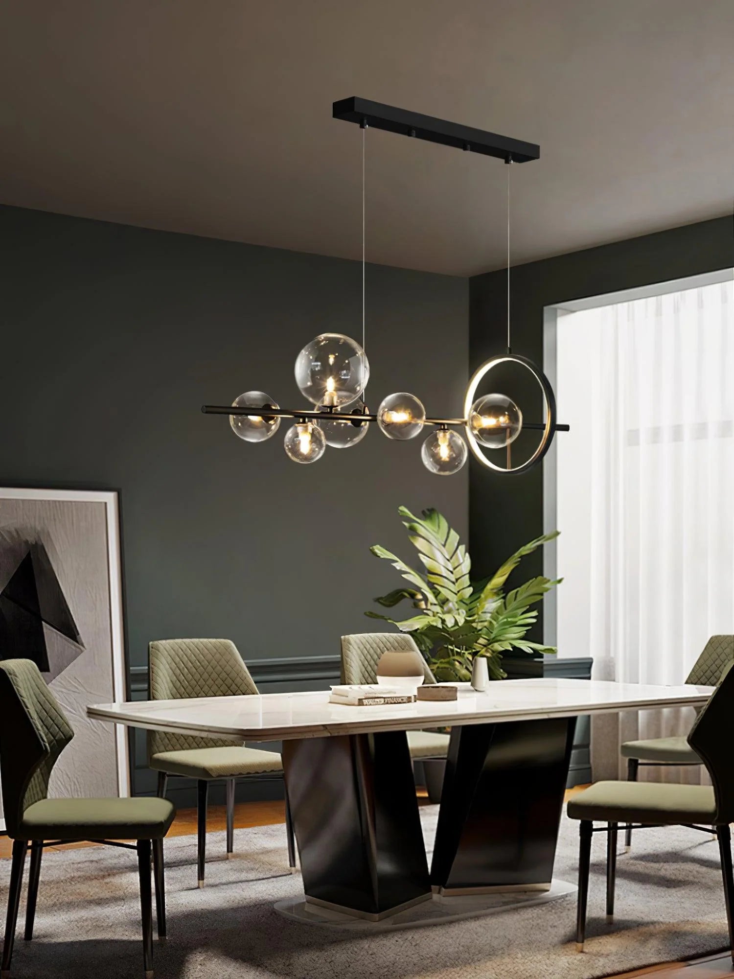 Elegant Mita Chandelier - Modern Crystal Ceiling Light Fixture for Dining Room, Living Room & Bedroom | Perfect for Home Decor, Wedding & Special Occasions