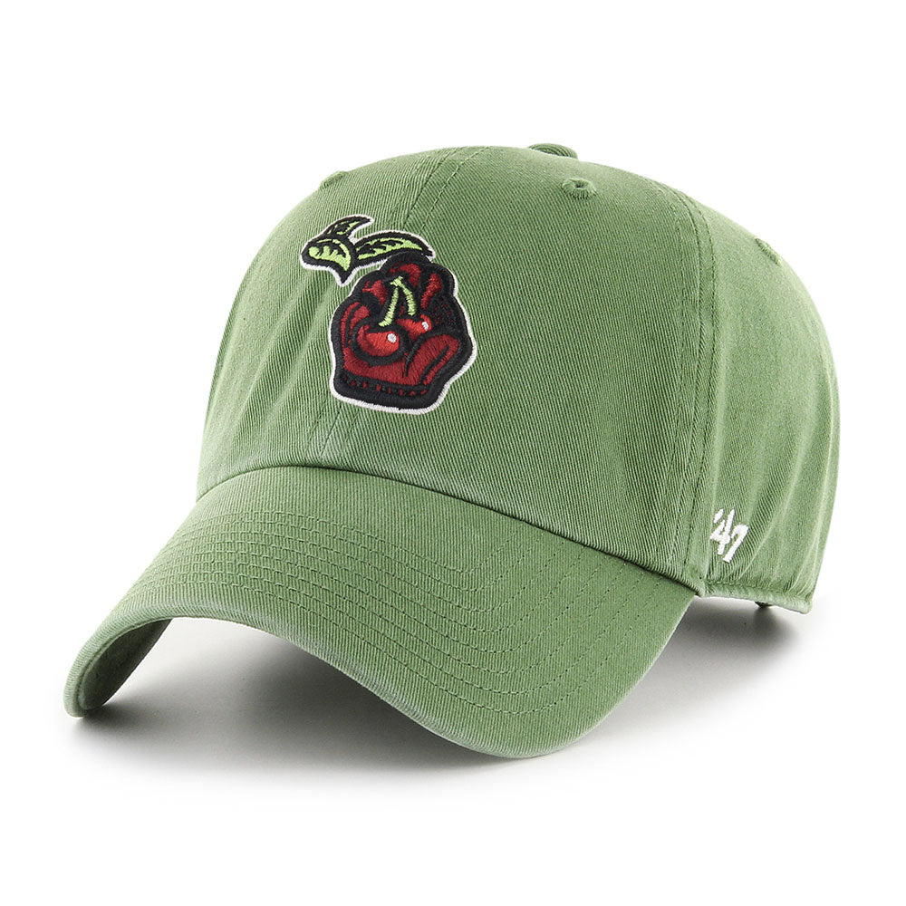47 Fatigue Green Michigan Logo Adjustable Baseball Cap - Perfect for Outdoor Sports, Casual Wear & Fan Gear