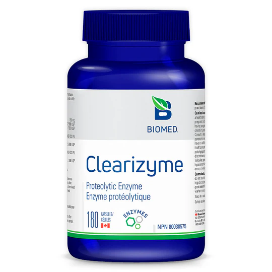 Biomed Clearizyme Digestive Enzyme Supplement - 180 Capsules for Gut Health & Digestion Support | Ideal for Bloating, Gas Relief & Nutrient Absorption
