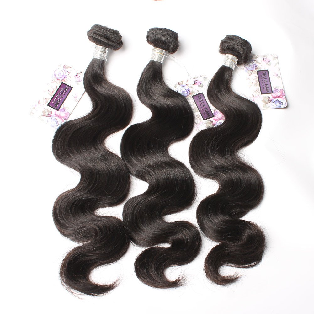 Bella Hair Virgin Remy Brazilian Hair 3 Bundles - Body Wave Weave Mixed Length 16