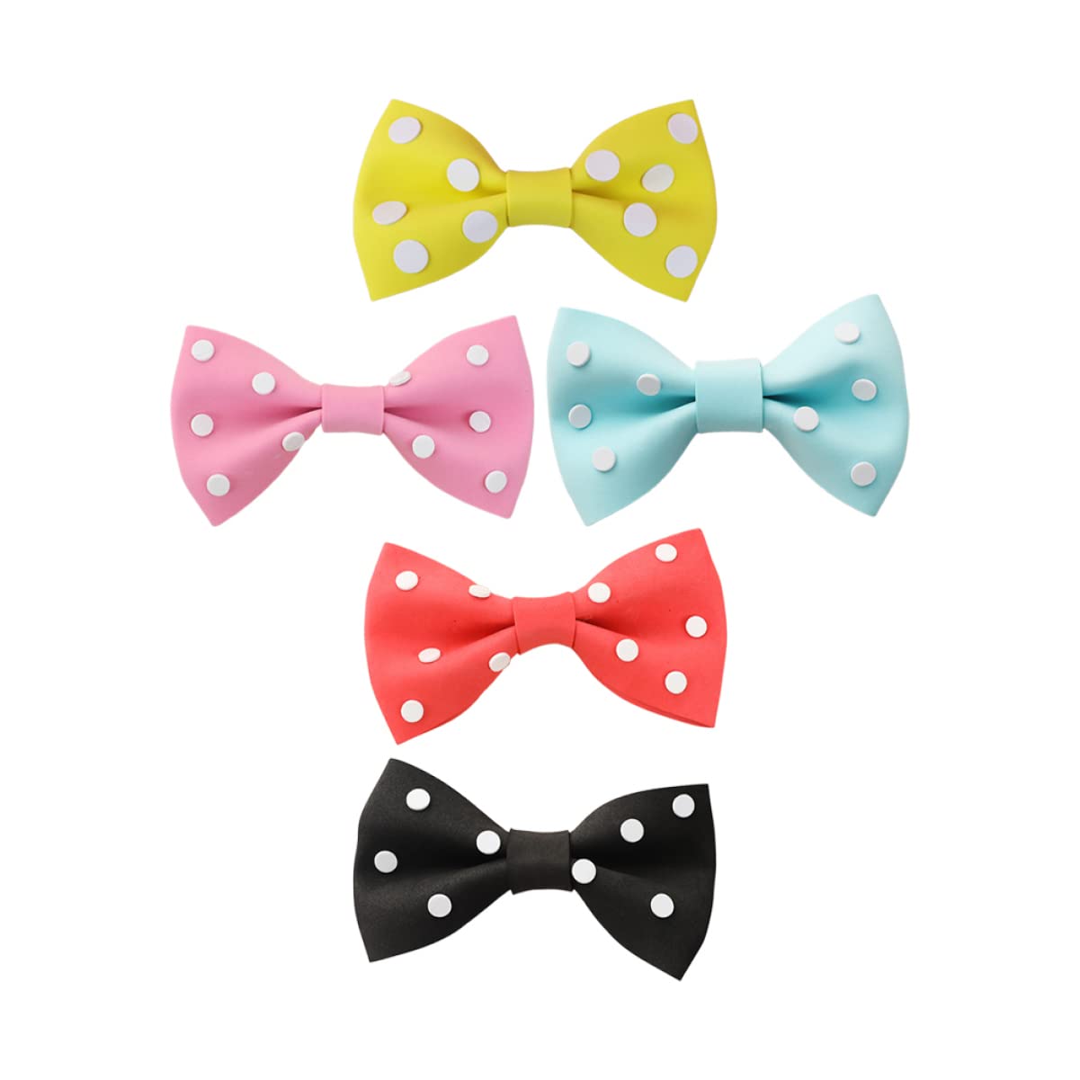 Amosfun 5pcs Bowknot Cake Decorations - DIY Baking Supplies for Wedding, Birthday & Party Cakes - Elegant Fondant Bowknot Picks for Cupcake, Dessert & Cake Toppers