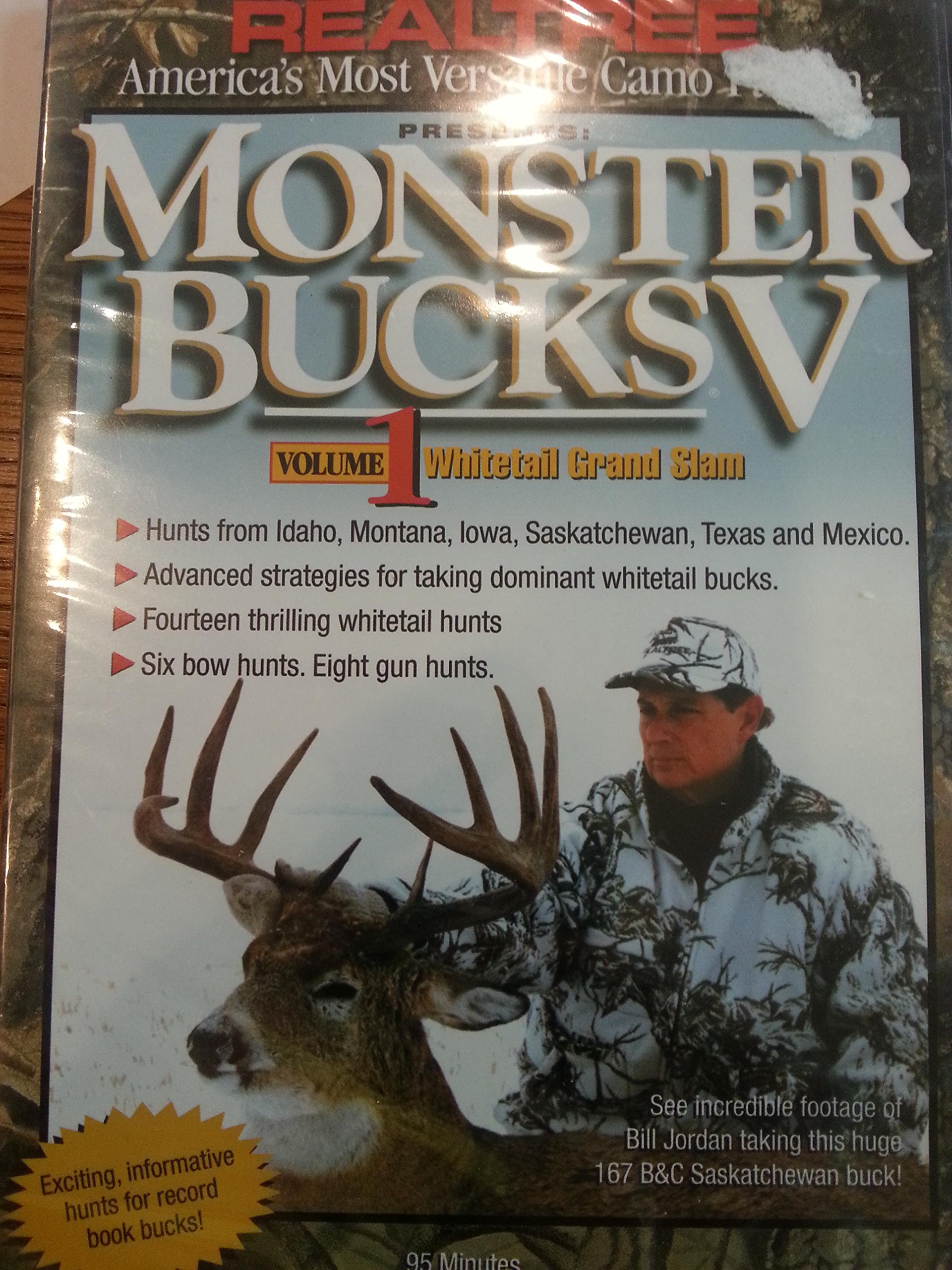Realtree Monster Bucks V Hunting DVD - Volume 1 (1997) | Deer Hunting Tips & Big Buck Footage | Perfect for Hunters & Outdoor Enthusiasts