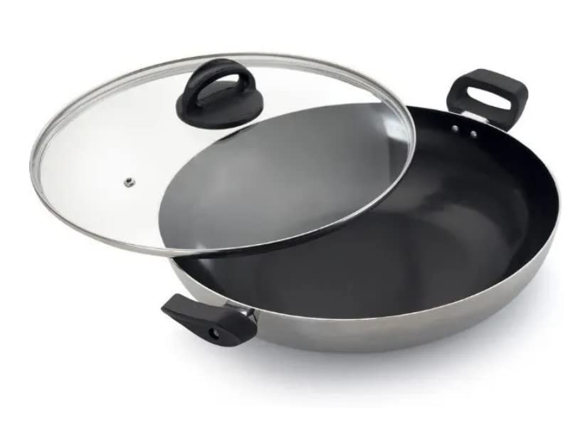 28cm Non-Stick Wok Pan with Lid - 3.3L Teflon Coated Stir Fry Pan for Asian Cooking, Healthy Frying & Family Meals - Perfect for Stir-Frying, Sautéing, Deep Frying & Home Kitchen Use