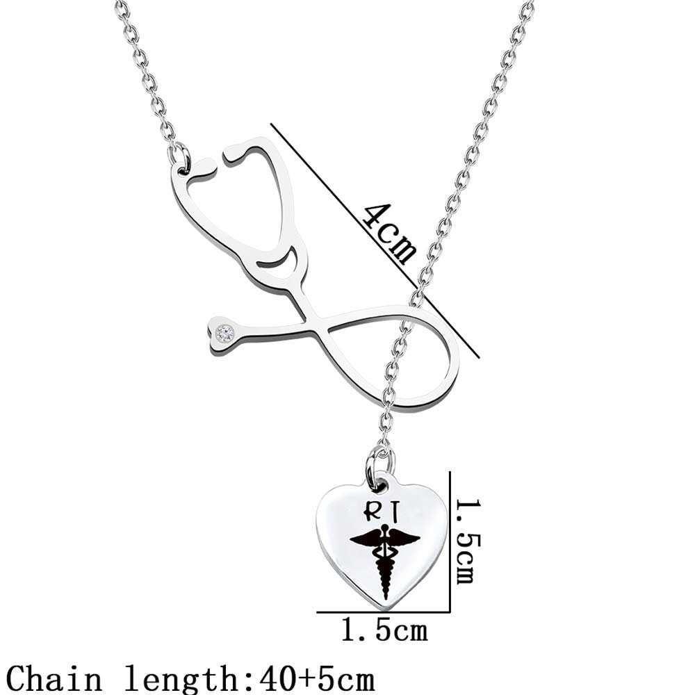 TGBJE RT Gift - Respiratory Therapist Necklace, Nursing Jewelry for Nurses Week - Perfect for Nurses, RTs & Healthcare Professionals (Ideal for Appreciation Gifts & Daily Wear)