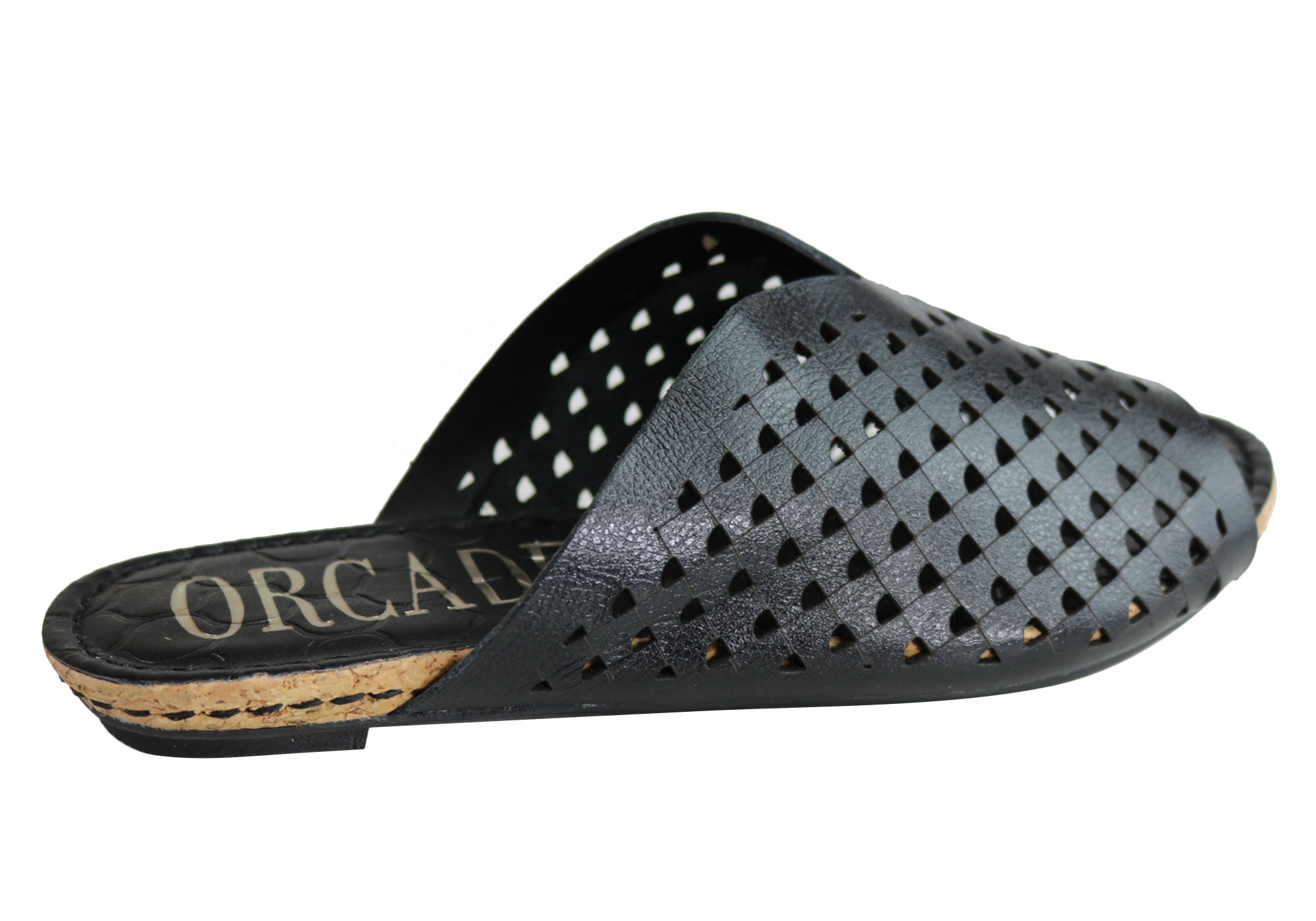 Orcade Natalie Women's Comfort Leather Slides Sandals - Made in Brazil - Perfect for Beach, Pool & Summer Casual Wear