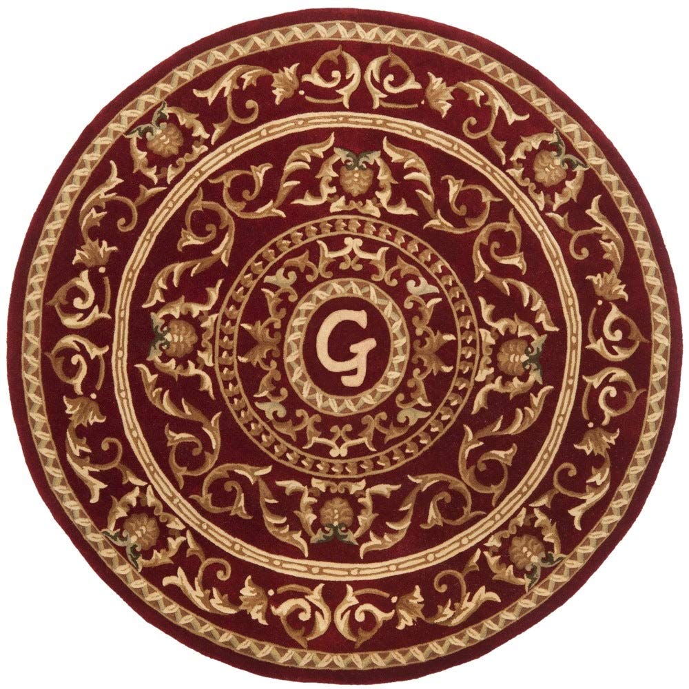 Safavieh Naples Burgundy 3' x 5' Area Rug - Soft Traditional Persian Design for Living Room, Bedroom & Dining Room Decor