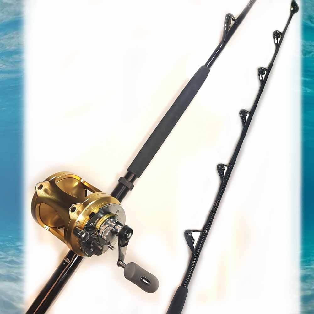 Shimano Tiagra Stand Up Combo TI80W Fishing Reel - CHSU80510WU - Saltwater Trolling & Offshore Fishing Gear for Big Game Fish