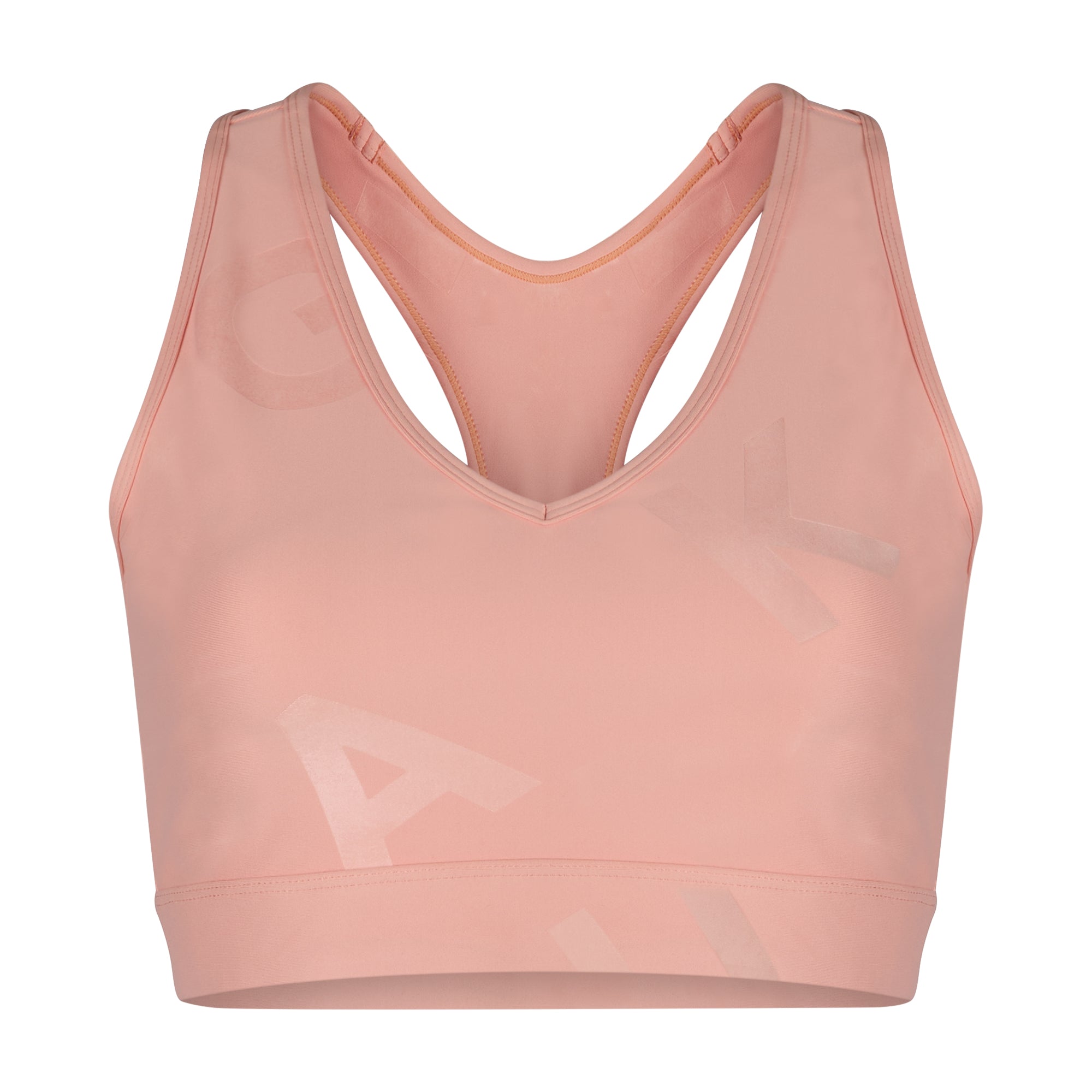 Emma Logo Embossed High Support Sports Bra for Women - Yoga, Running, Gym & Workout - Moisture Wicking & Breathable Activewear Top