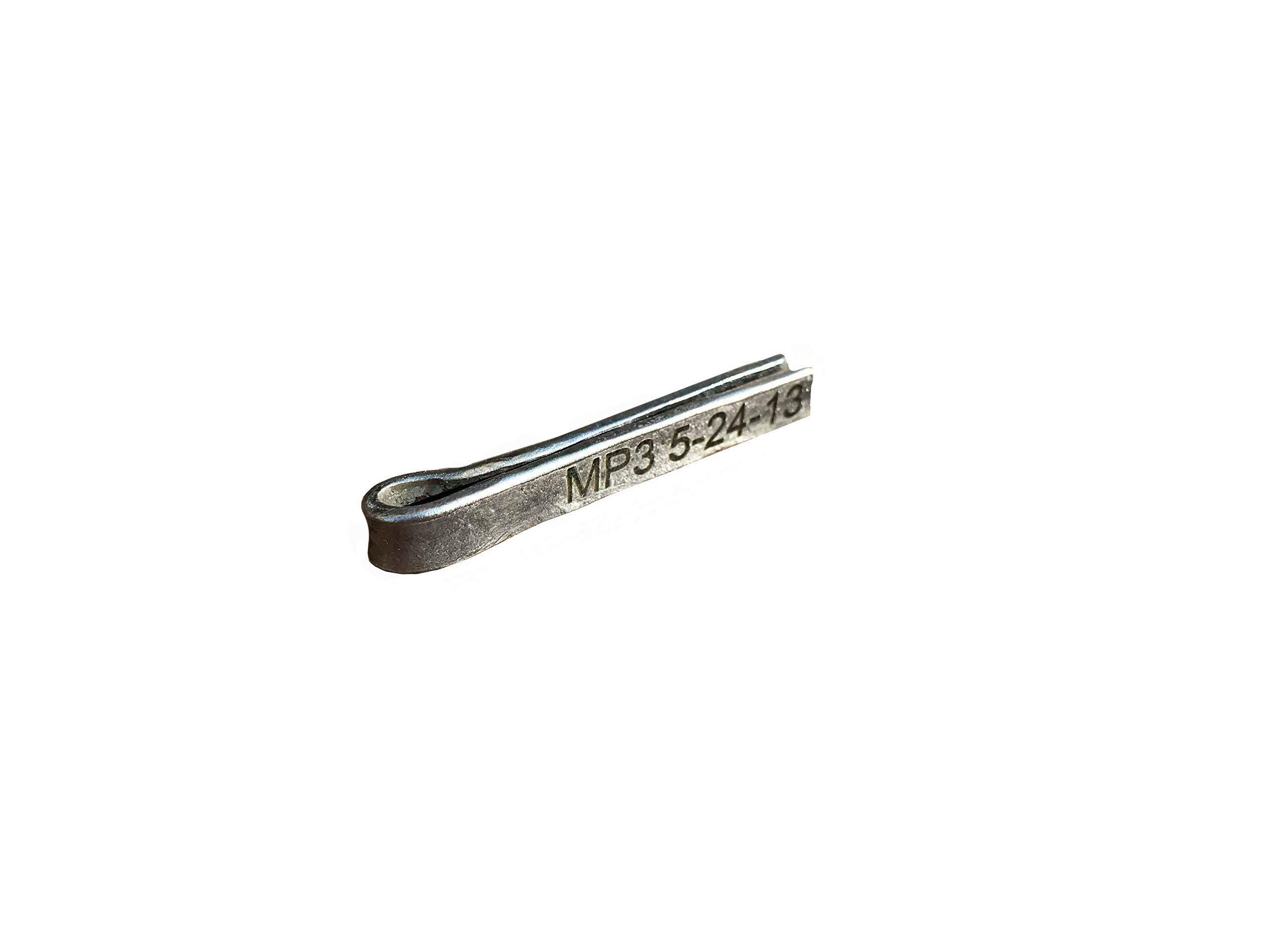 Personalized Engraved Tie Clip Bar for Men - Unique 6 Year Anniversary Gift for Him - Custom Iron Gift for Weddings, Prom & Business Events