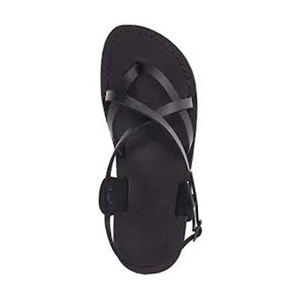 Men's Leather Flip Flop Sandals with Tamar Buckle - Comfortable Casual Beach & Pool Slide Sandals for Summer Outdoor Wear