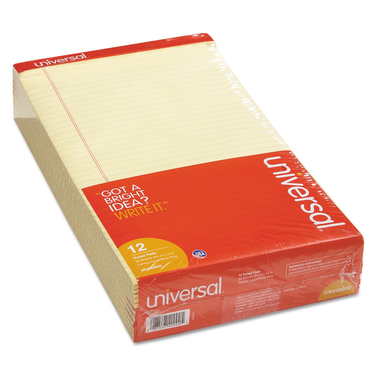 Perforated Edge Writing Pads - 12 Pack | Tear-Off Notepad for Office, School & Home Use | Premium Quality Paper for Notes, Lists & Memos