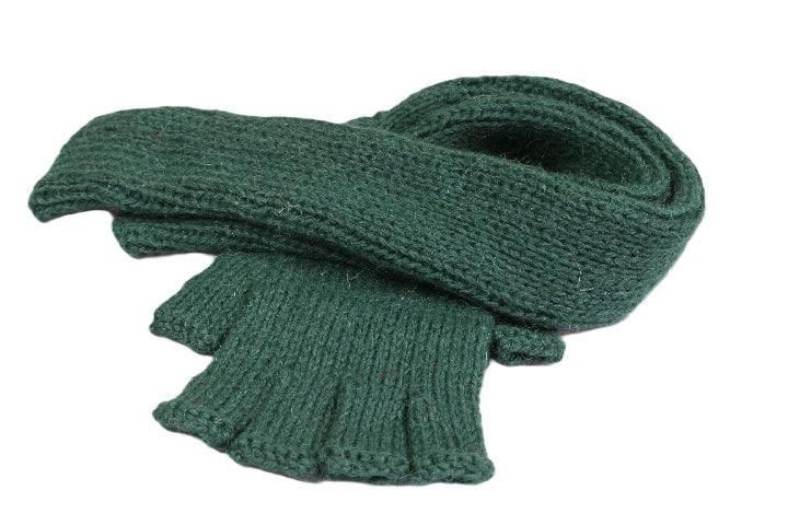 Hand Knitted Alpaca Wool Fingerless Gloves - Warm Winter Accessories for Women & Men - Perfect for Office, Driving, Typing & Outdoor Activities