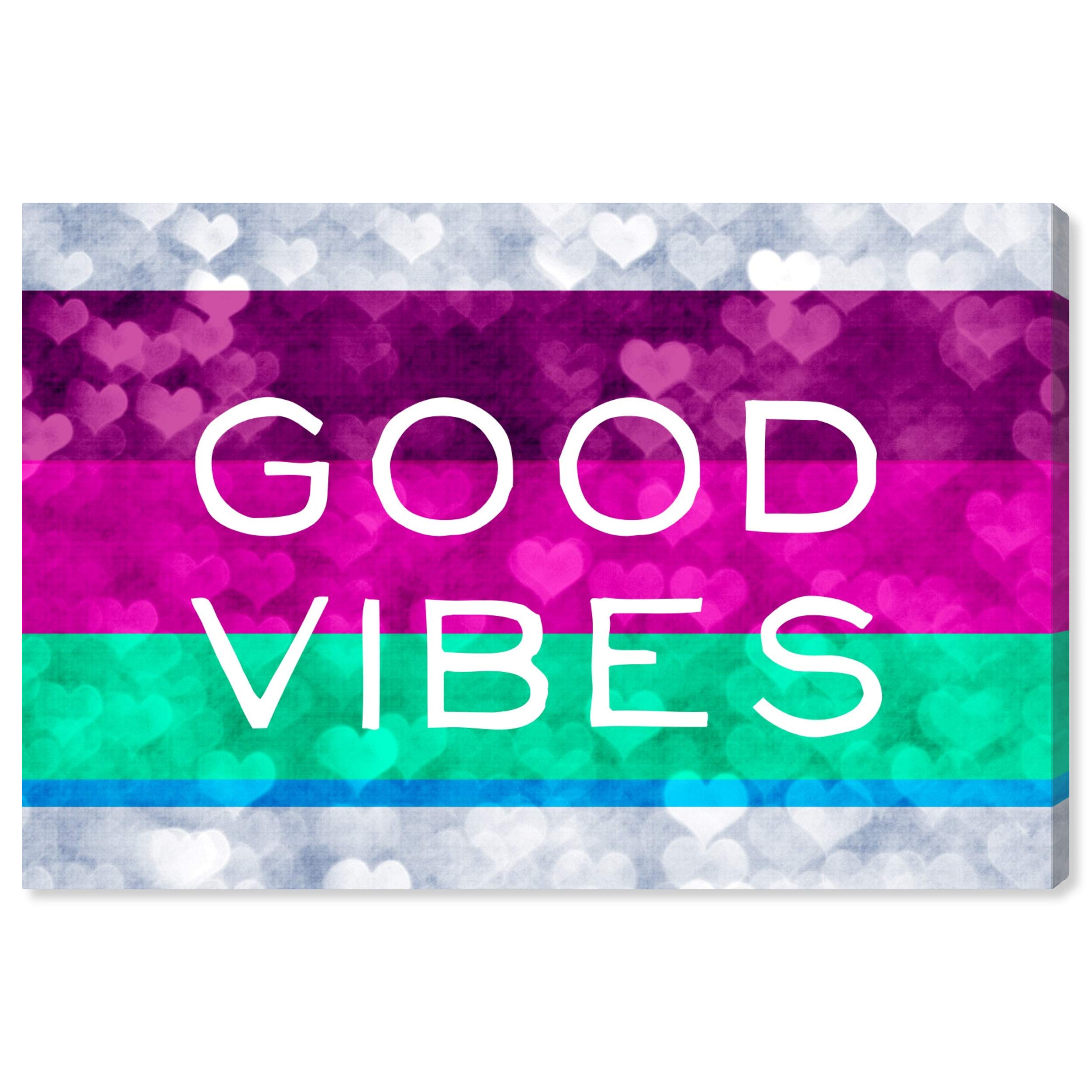 Good Vibes Wall Art Canvas Print - 36