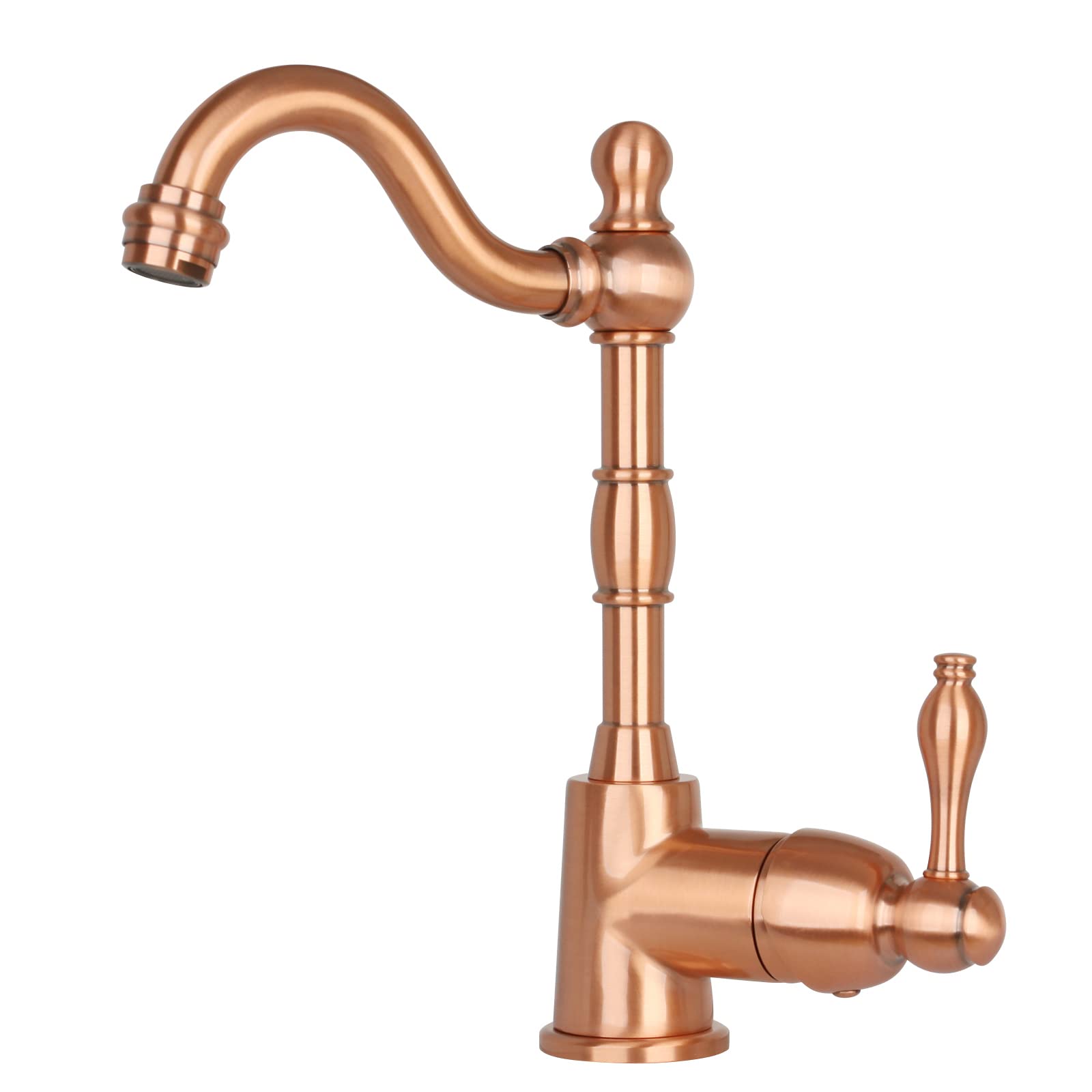 Akicon Copper One-Handle Widespread Kitchen Faucet - Elegant Bar Prep Sink Faucet for Modern Kitchens & Wet Bars - Perfect for Food Prep, Beverage Service & Home Brewing